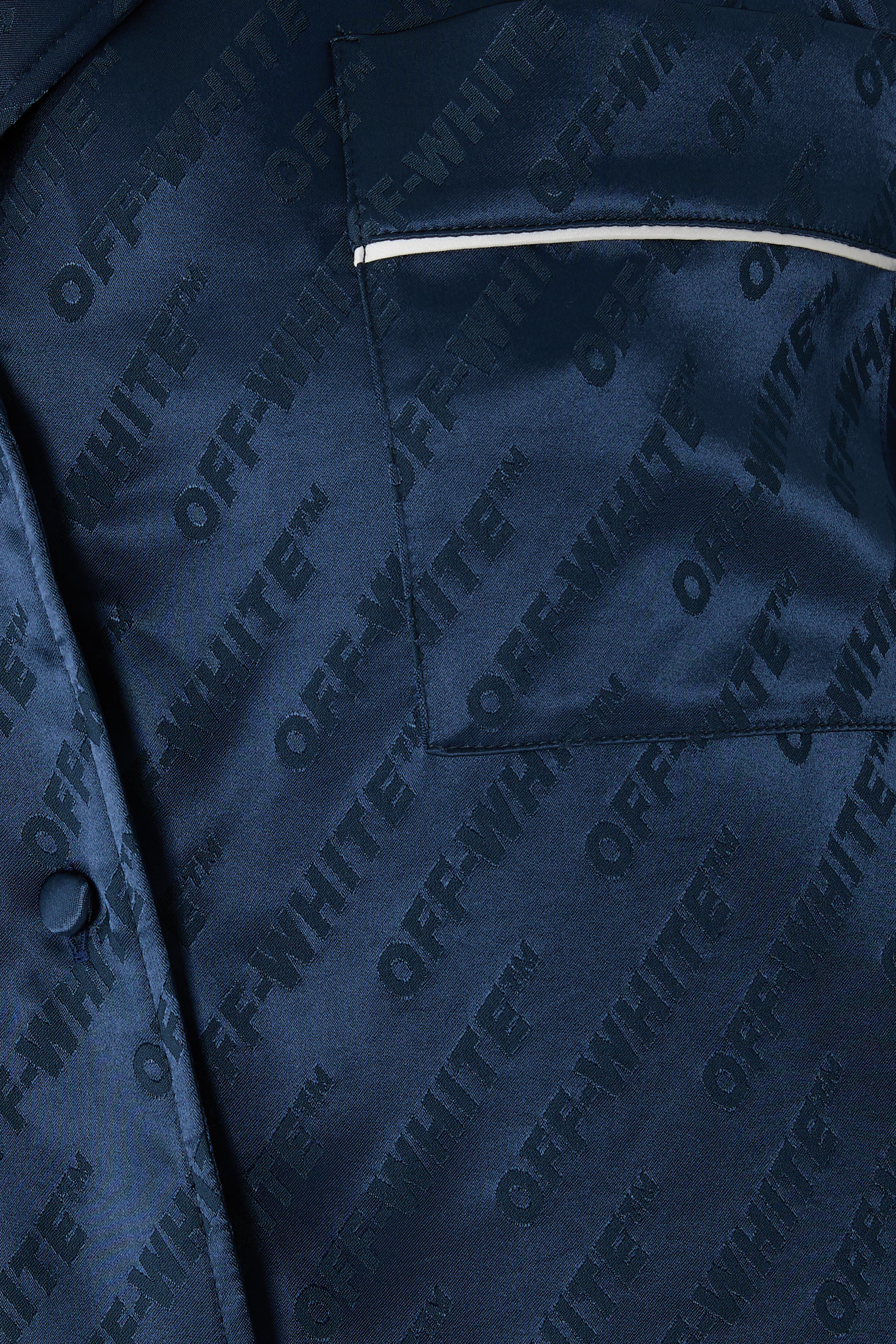 Jacquard Satin Pajama Shirt