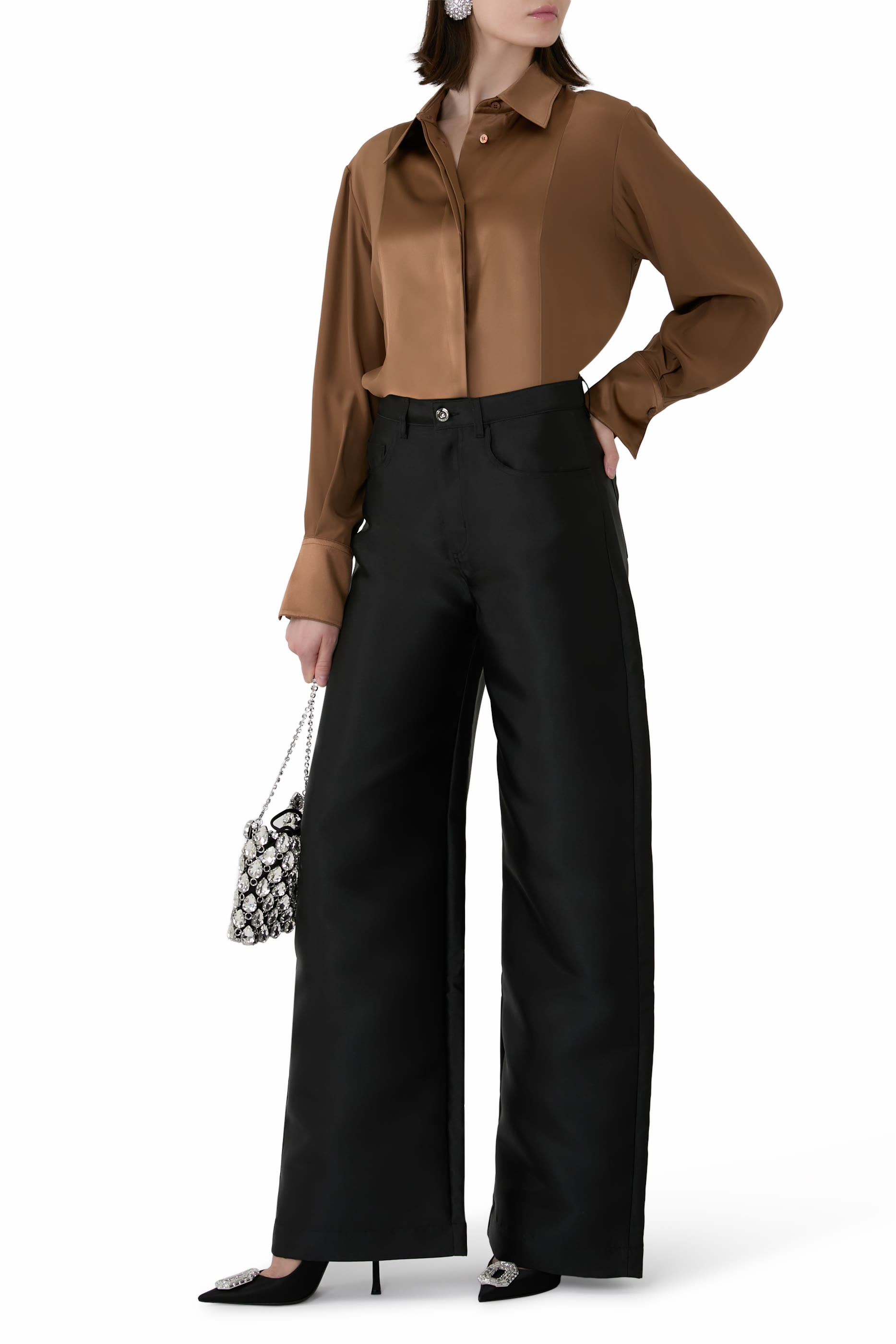 Childs Silk Satin Blouse