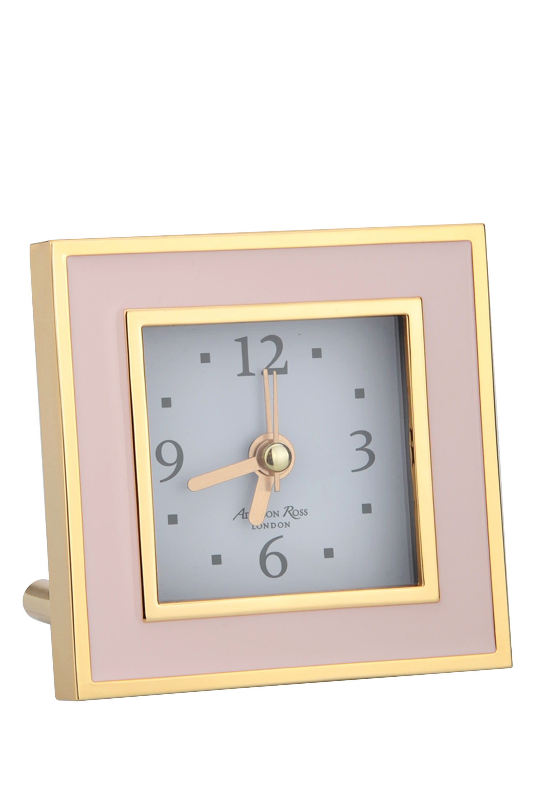 Gold Square Silent Alarm Clock
