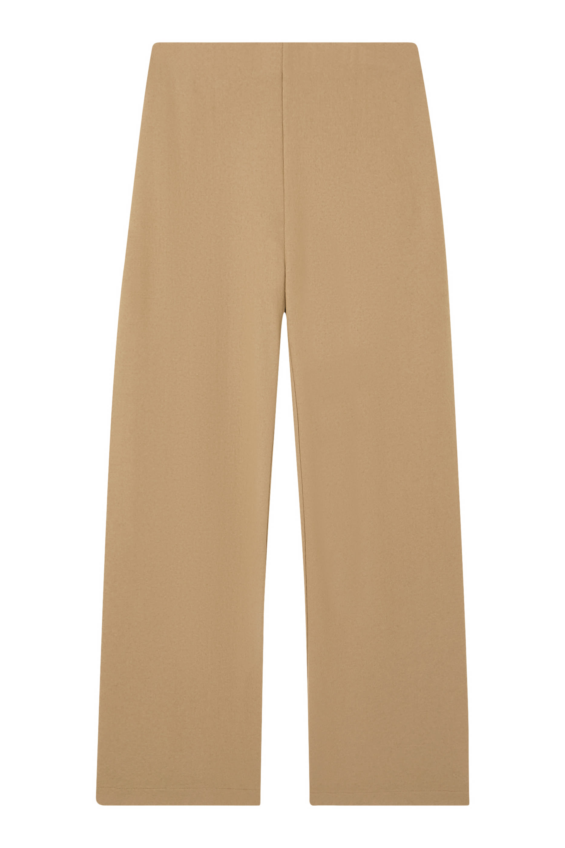  Felted Wool Jersey Wide-Leg Pants