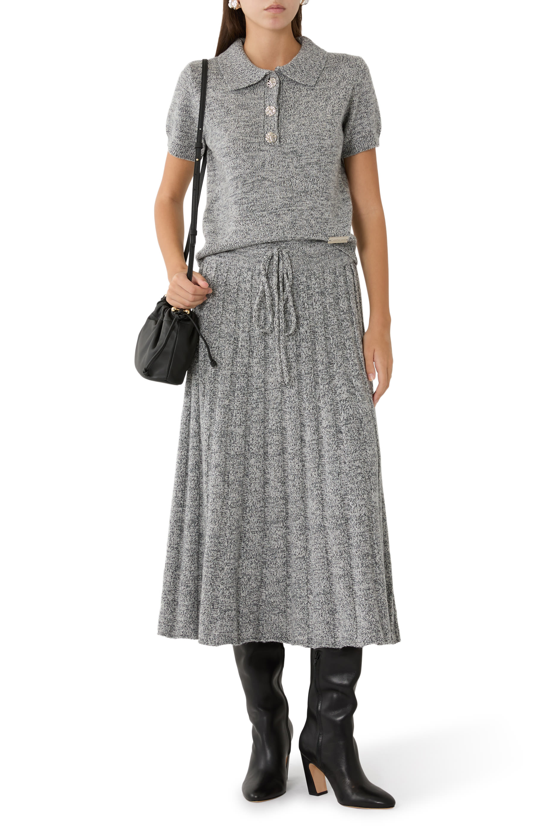 The Pleated Midi Skirt