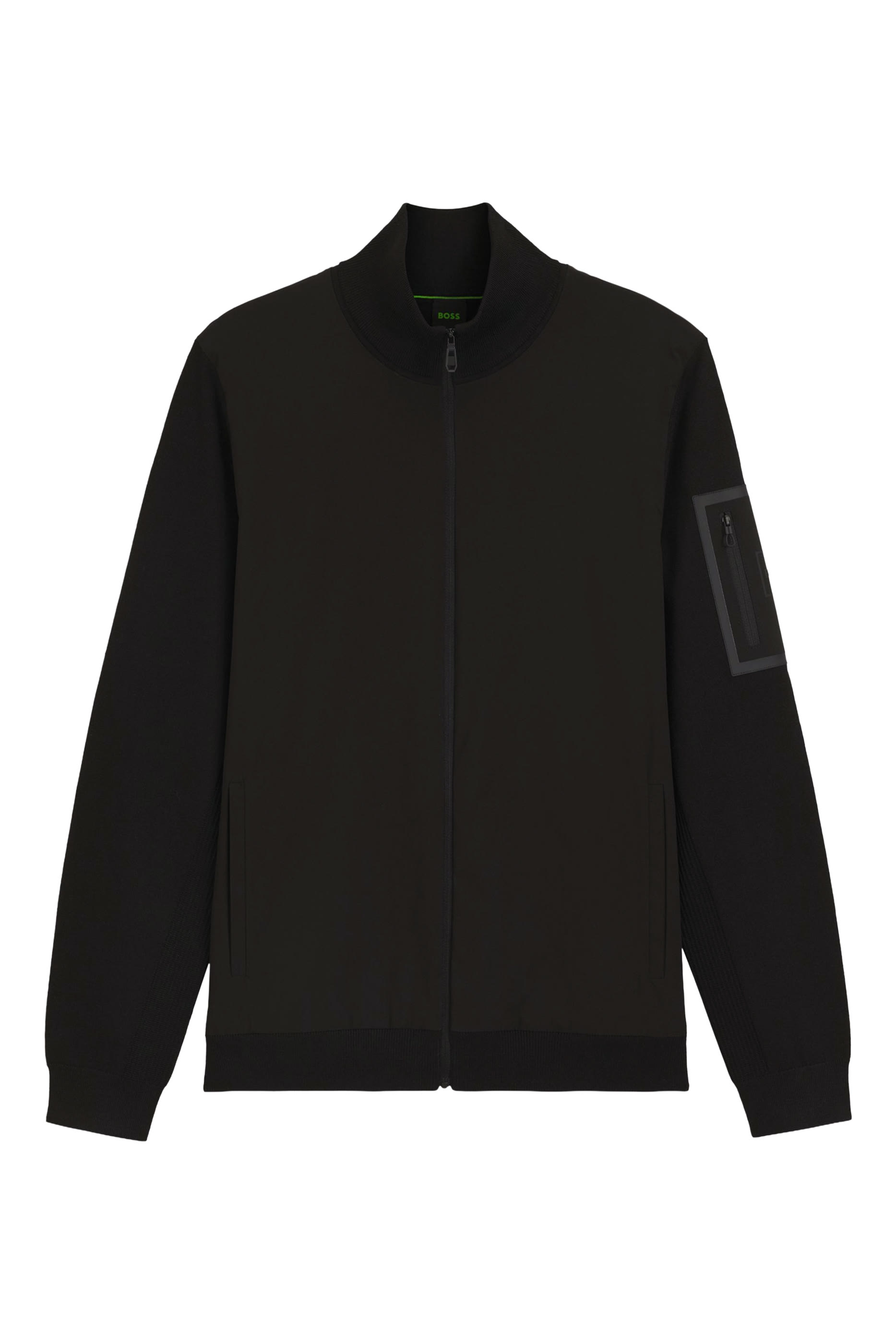 Zipped Sleeves Pocket Hybrid Jacket