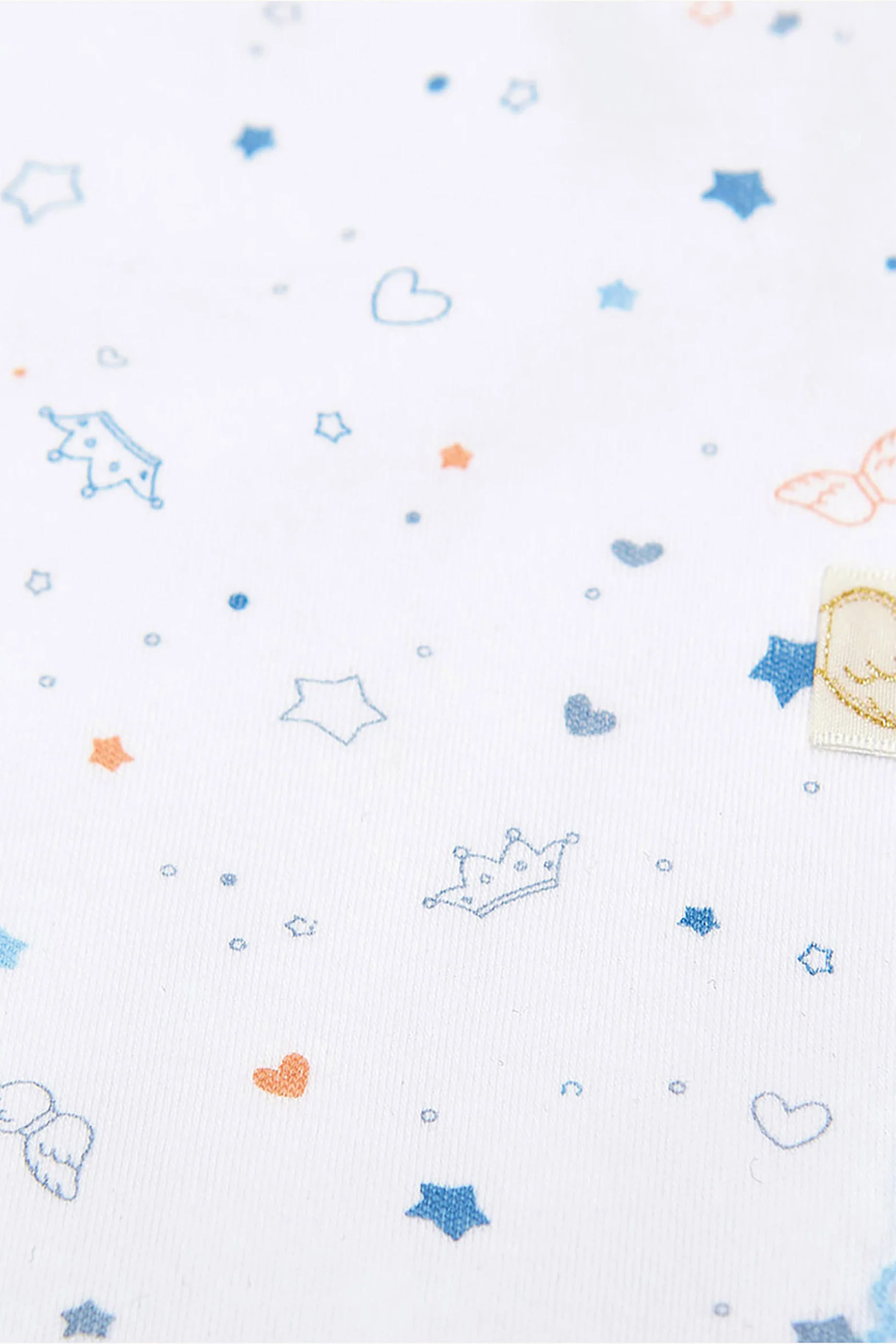 Kids Star & Crown Print Swaddle Blanket