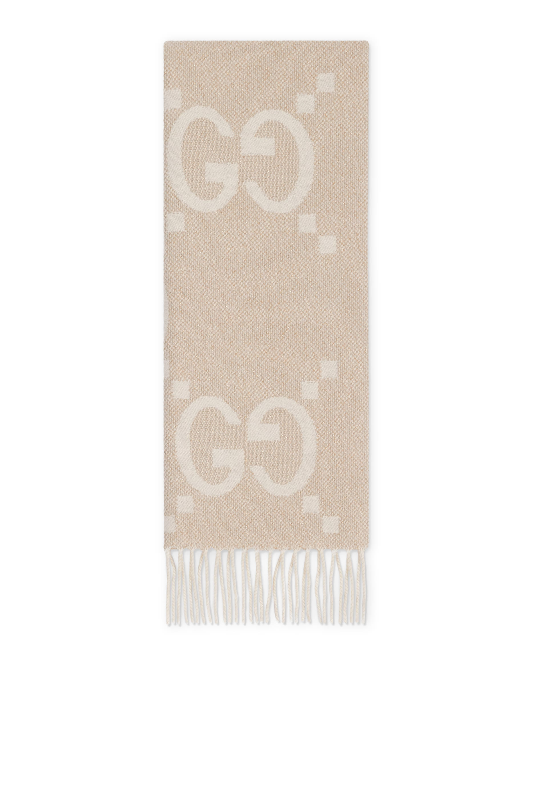  GG Cashmere Lam&eacute; Jacquard Scarf
