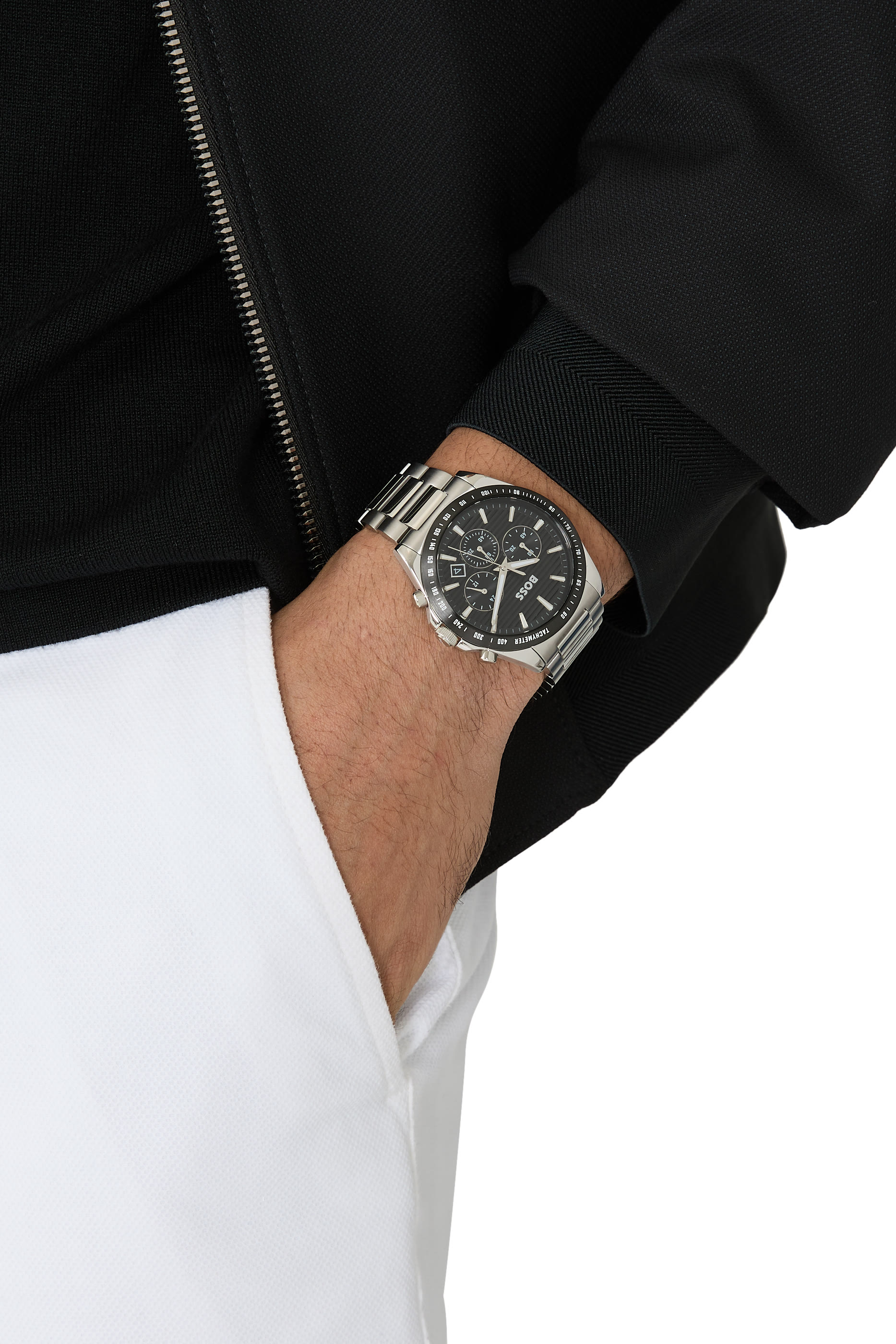 H-Link Bracelet Chronograph Watch