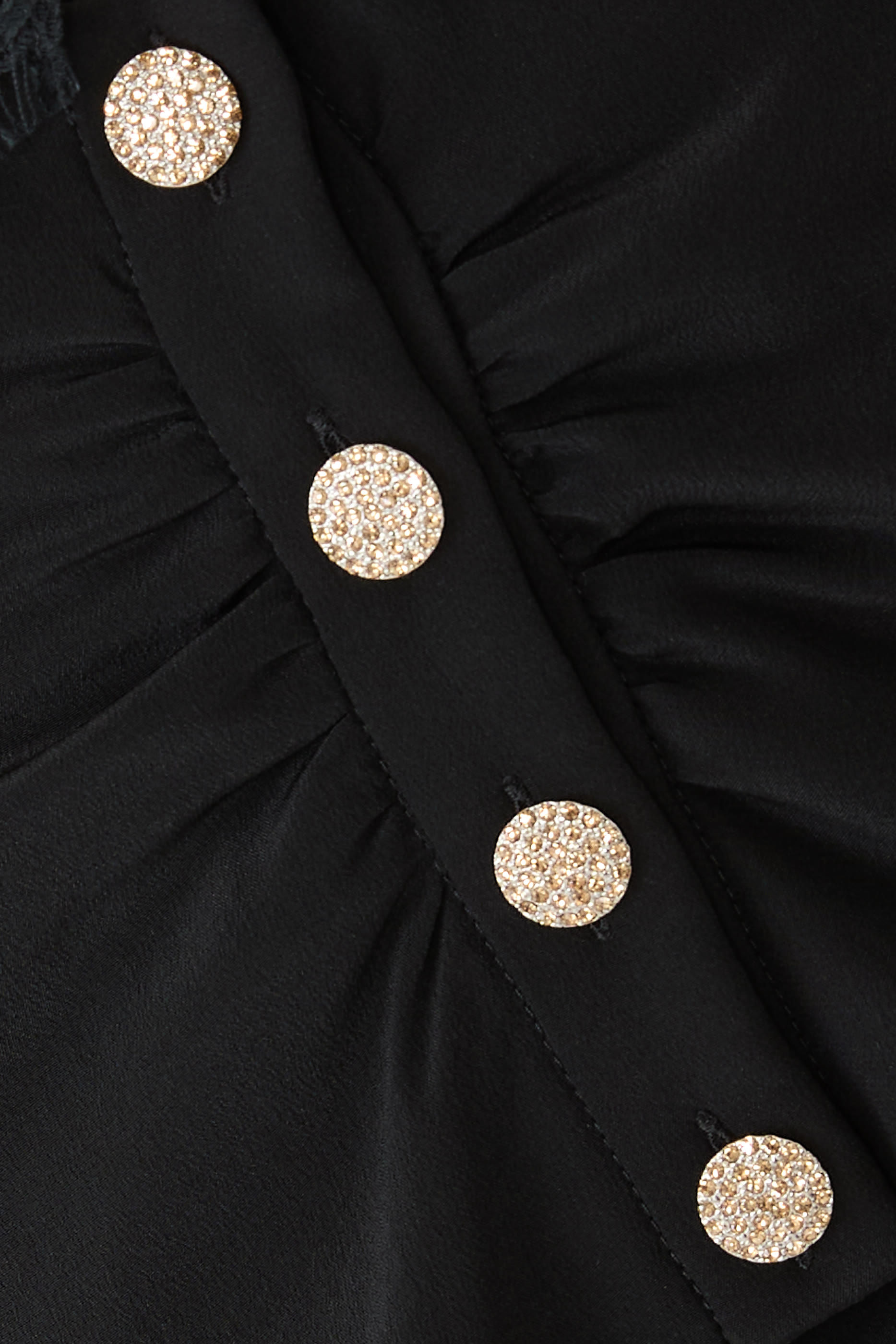 Bustier Ruffled Silk Top