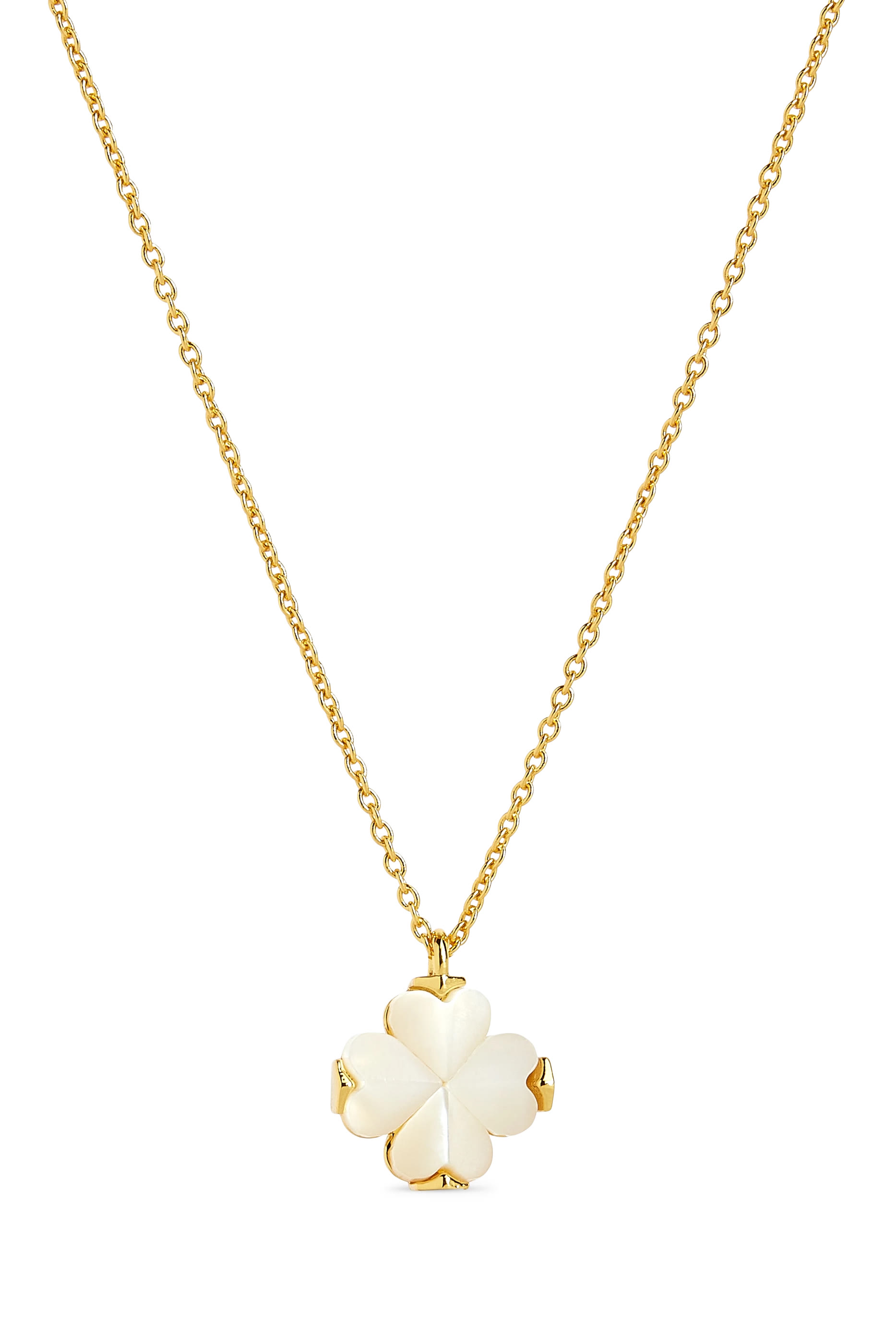 Spade Flower Mini Pendant, Mother Of Pearl