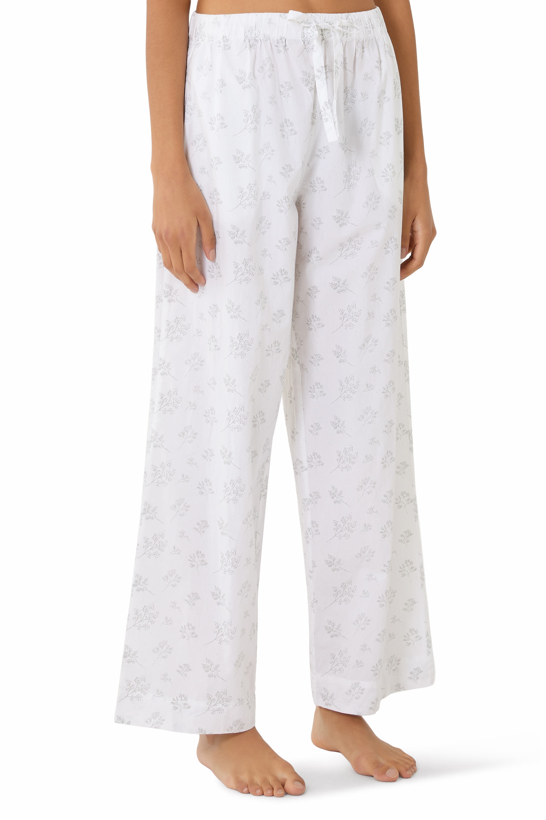 Organic Cotton Branch Print Pajama Set 