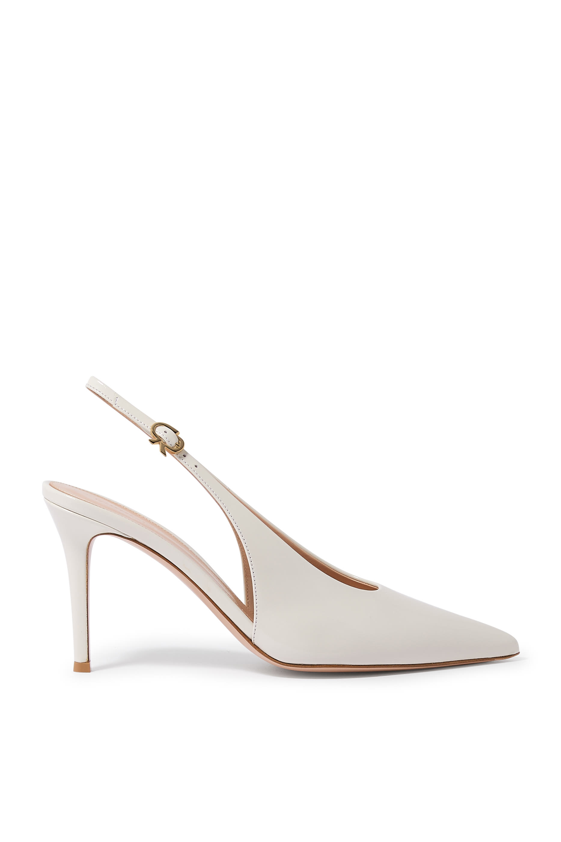 Robbie 85 Patent Leather Slingback Pumps