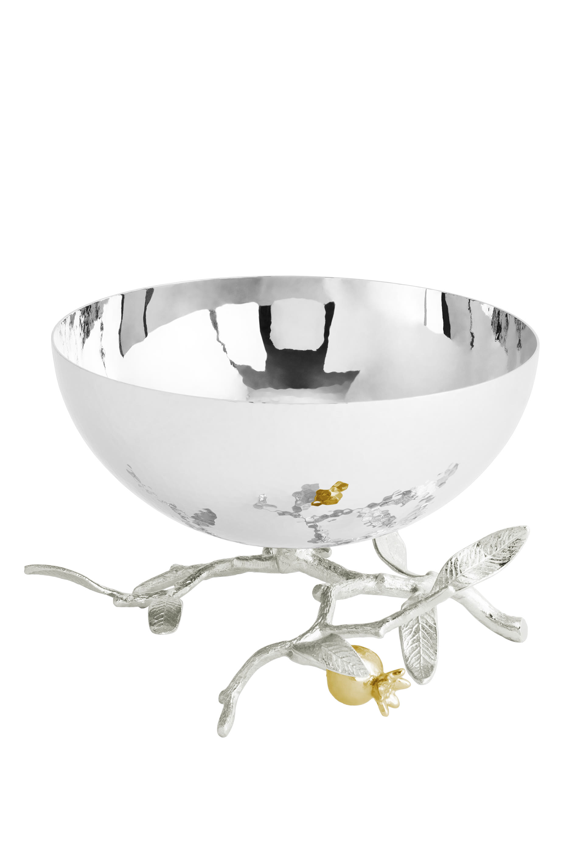 Pomegranate Silver & Gold Small Bowl