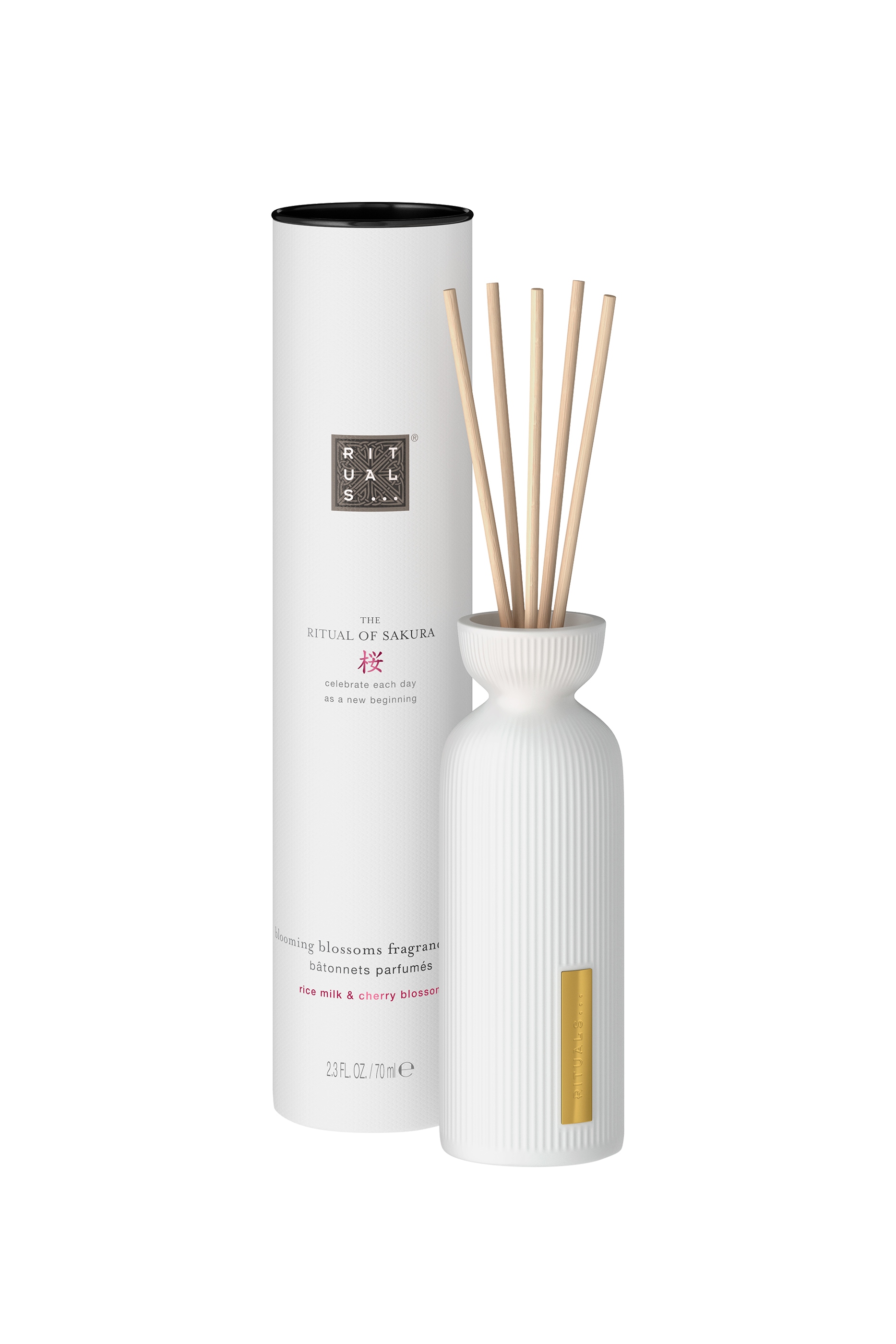 The Ritual of Sakura Mini Fragrance Sticks Reed Diffuser, 70ml