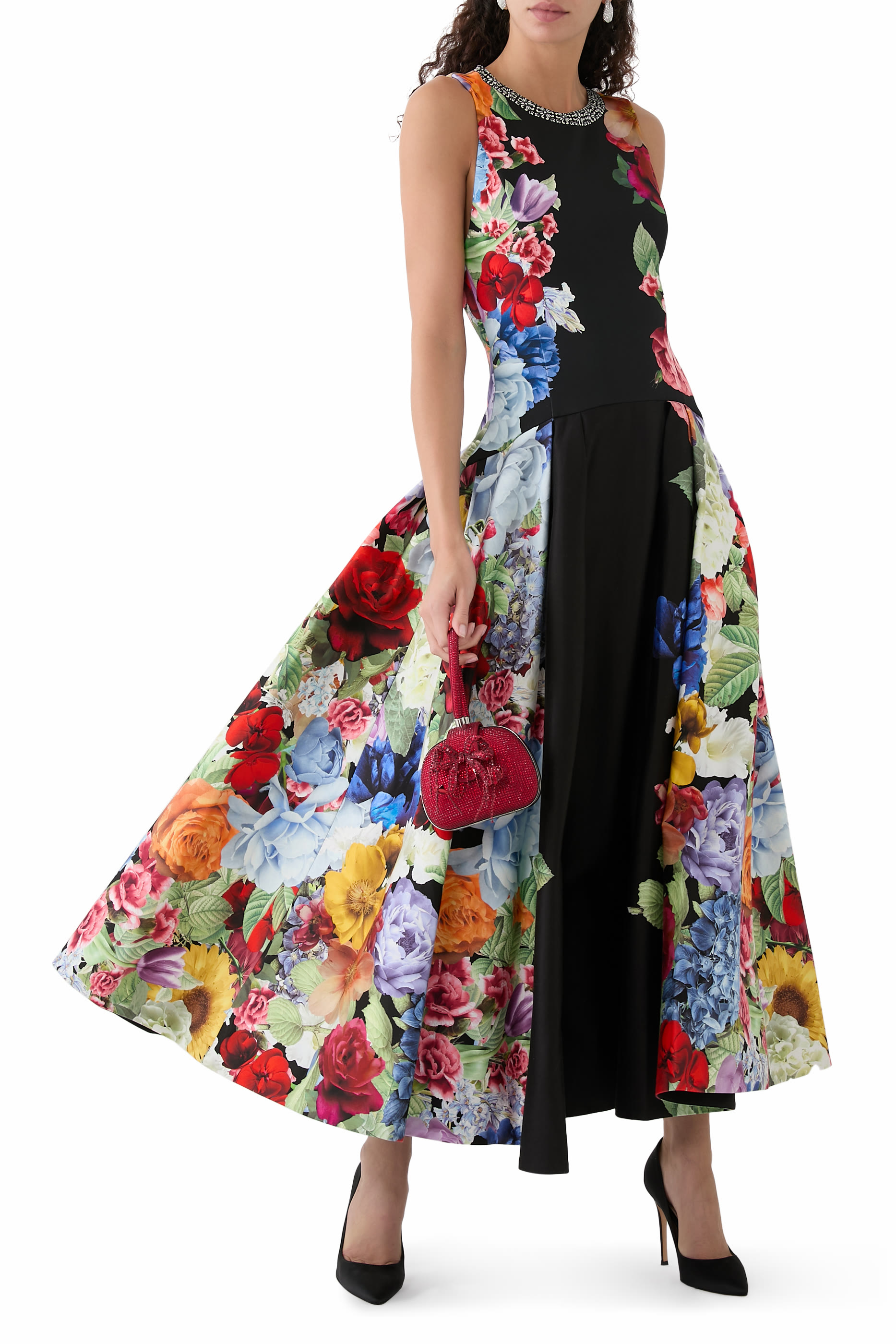 Adley Drop Waist Midi Dress