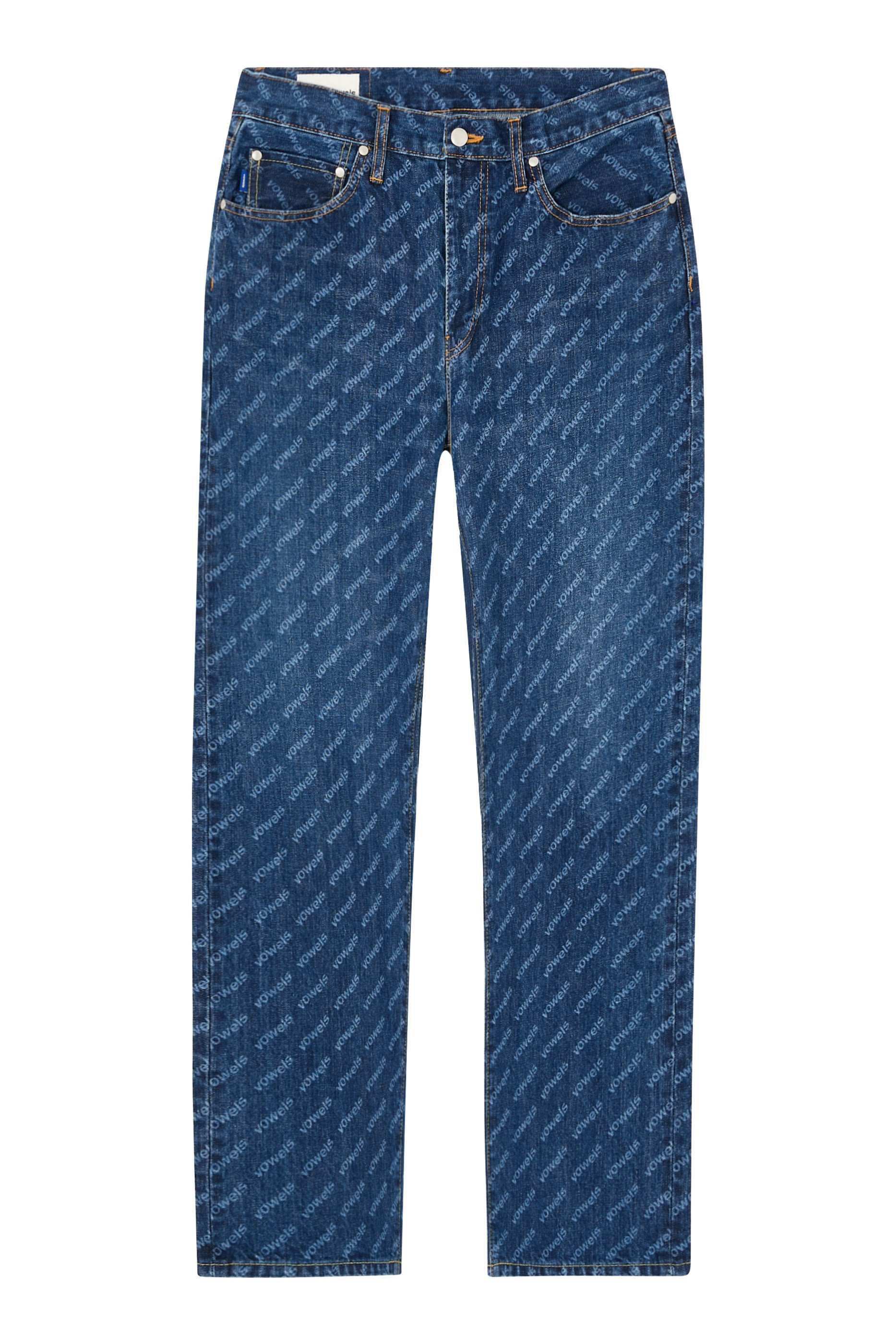 All-Over Logo Denim Pants