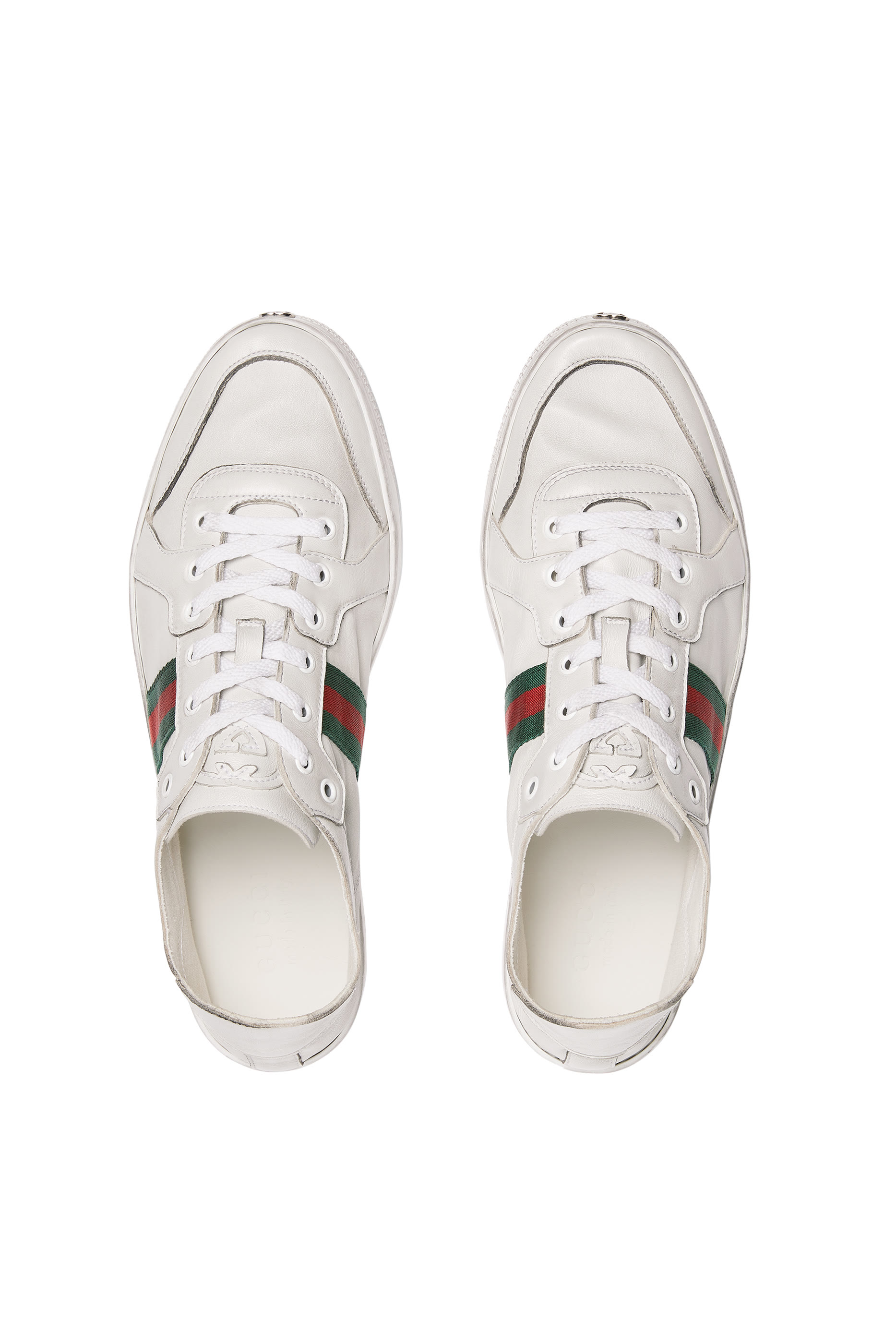 Web-Detail Stretch Low-Top Sneakers