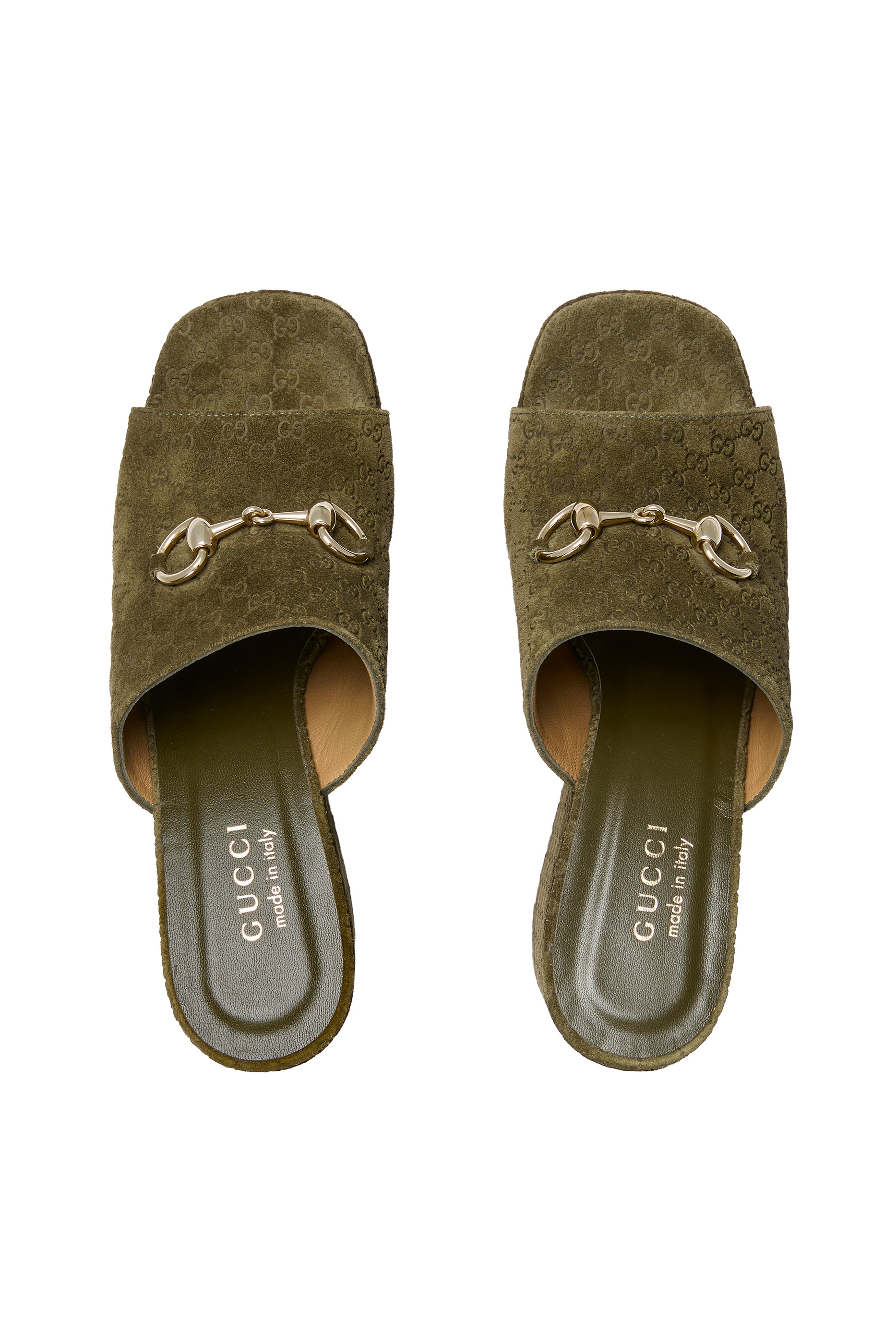 Horsebit Wedge Sandals 125