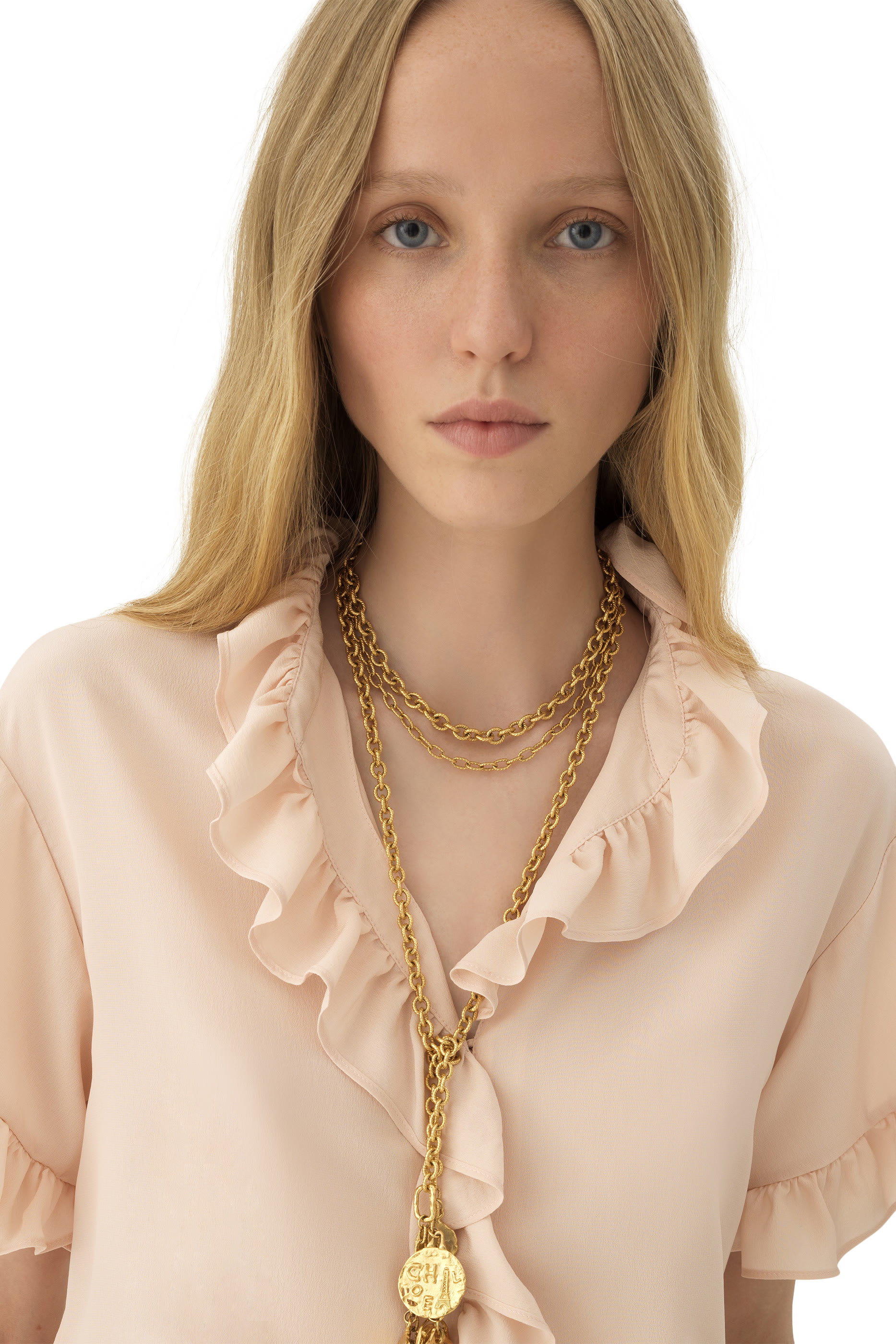 Short Sleeves Ruffled Top