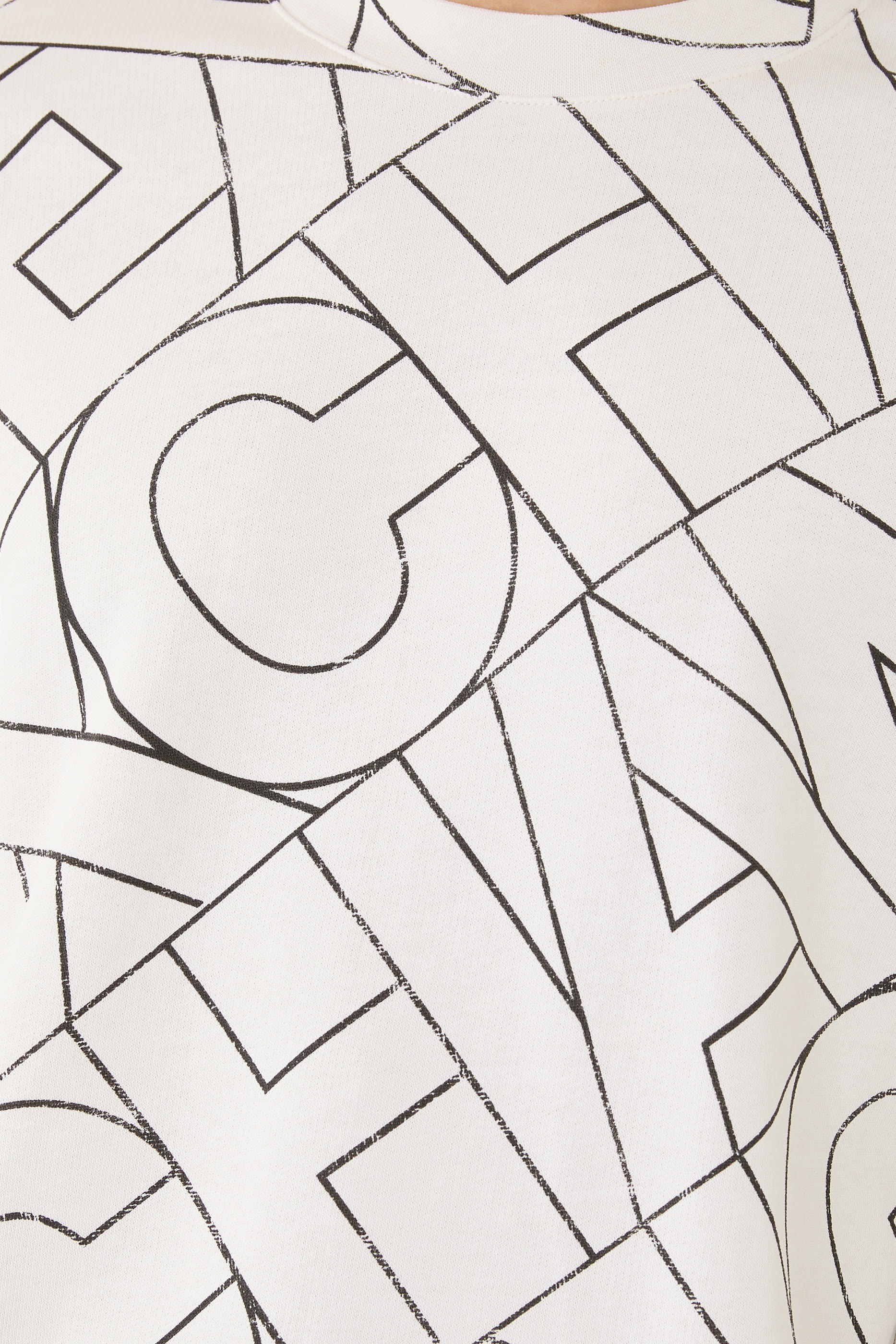 AX Logo All-Over Crew Neck Sweatshirt