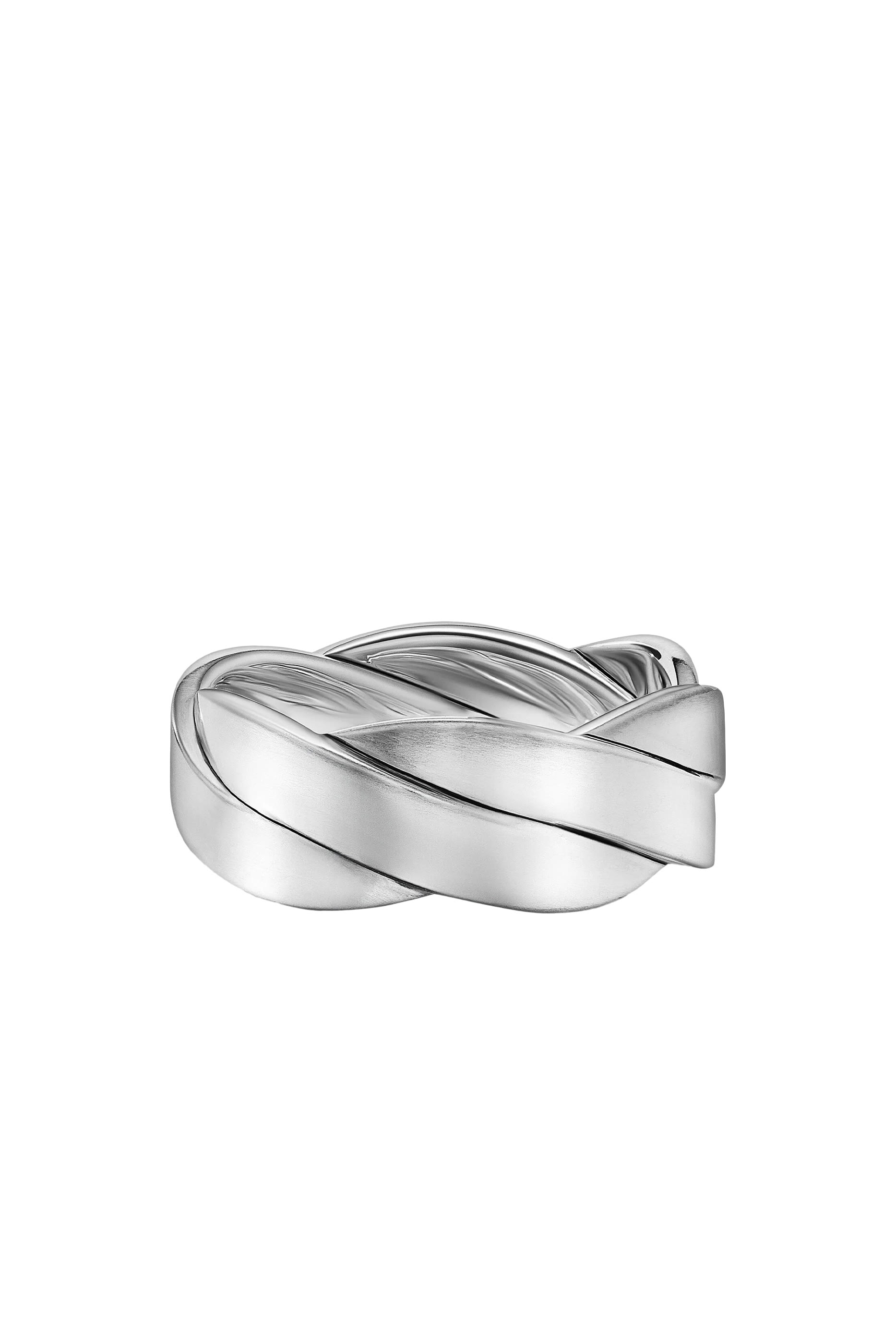 Streamline&reg; Two Row Band Ring, Sterling Silver & Diamonds