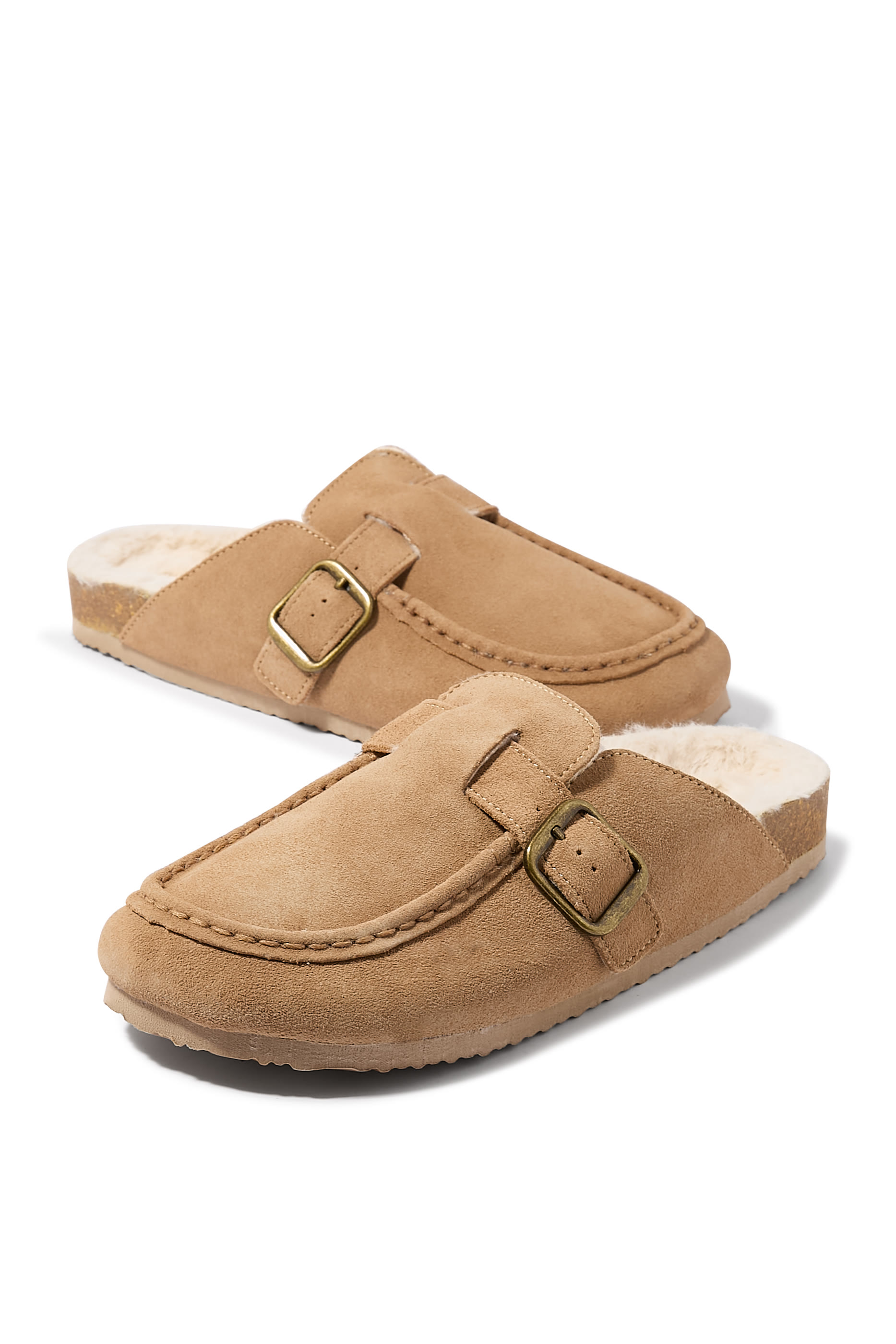 Suede Moccasin Corkbed Slippers