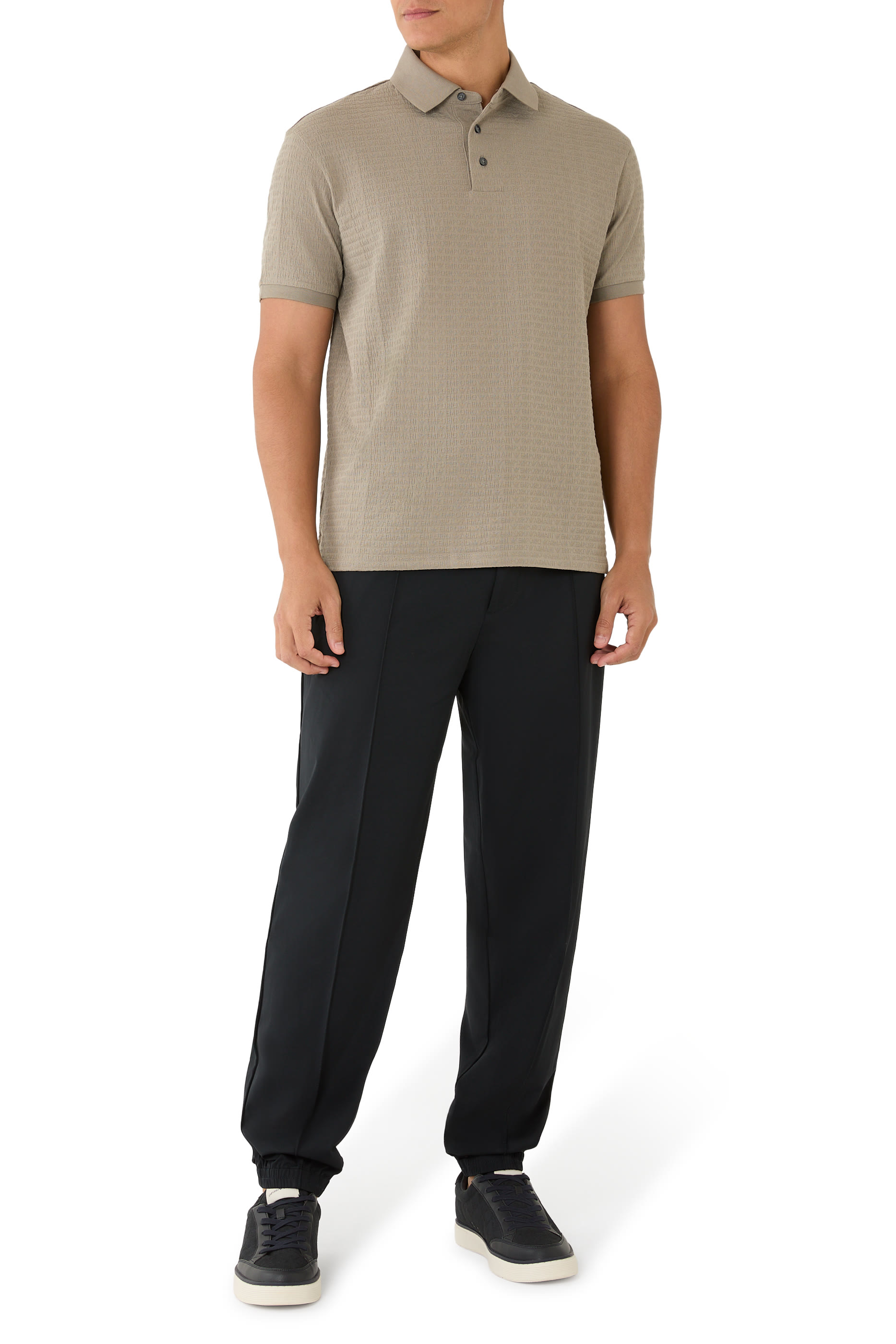 Stretch-Nylon Trousers With Elasticated Hem
