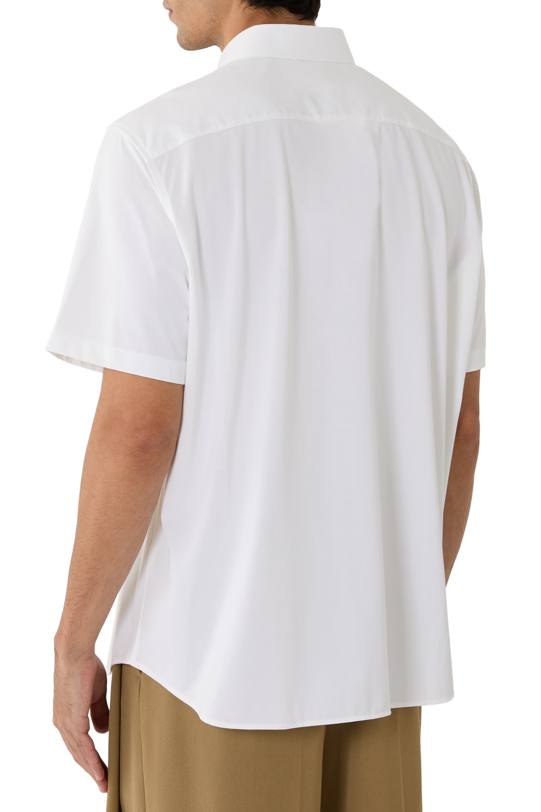 Irving Short-Sleeve Shirt in Structure Knit