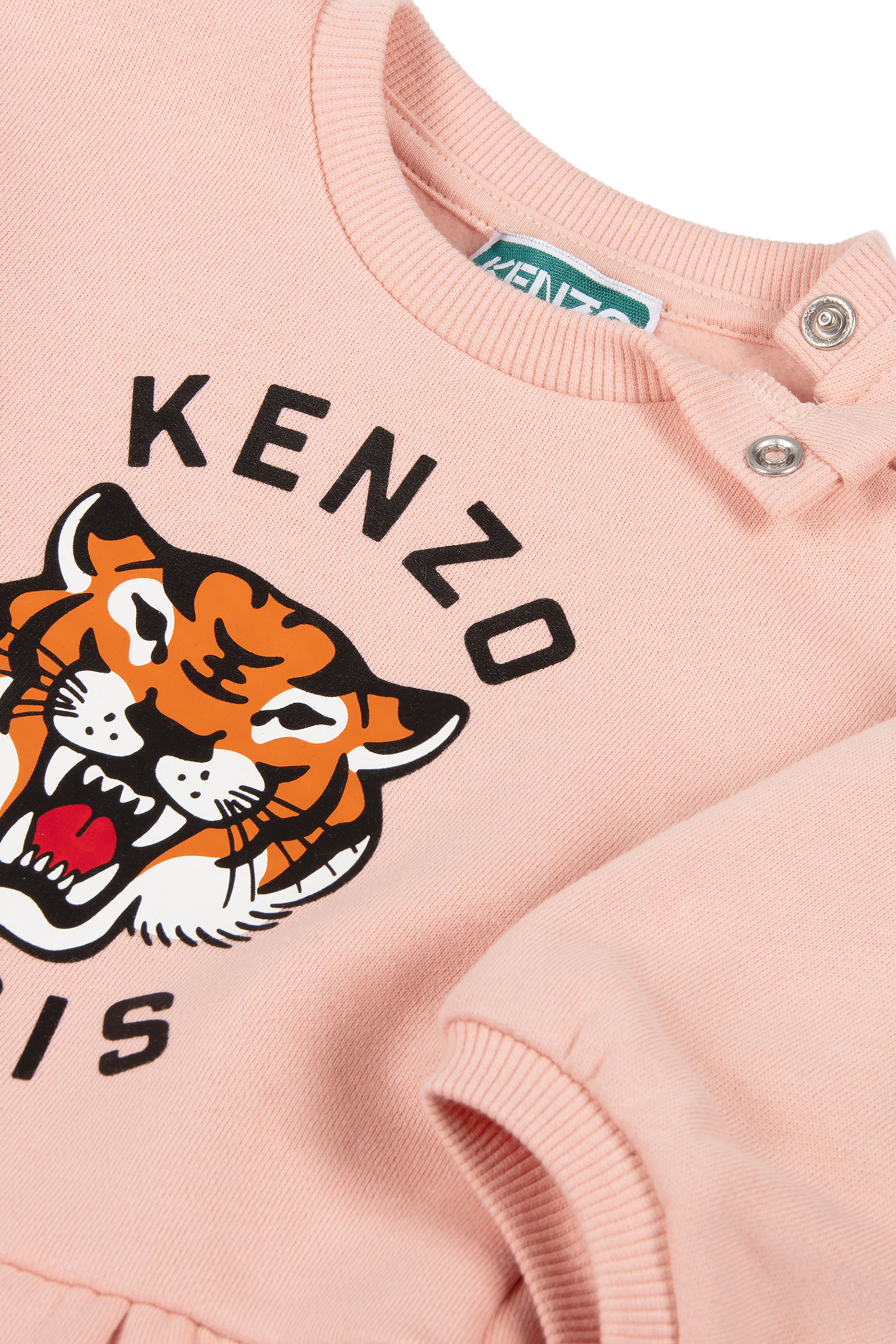 Kids Tiger Cotton Jersey Dress 