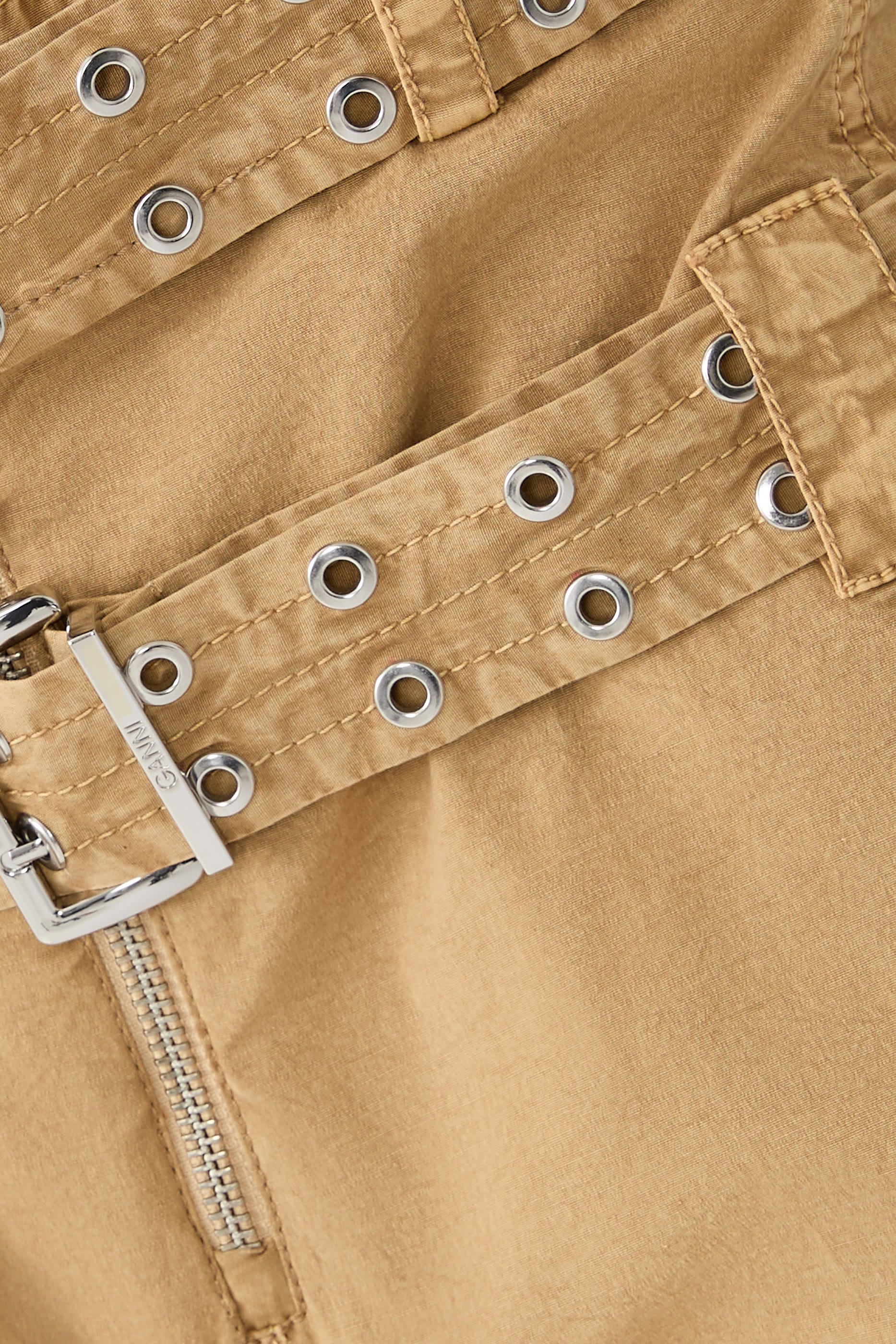 Washed Stretch Pocket Trousers