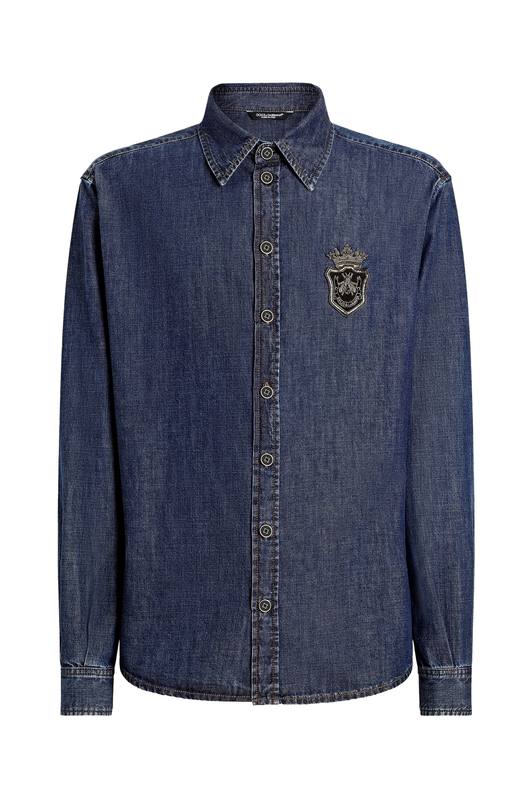 Heraldic Emblem Denim Shirt