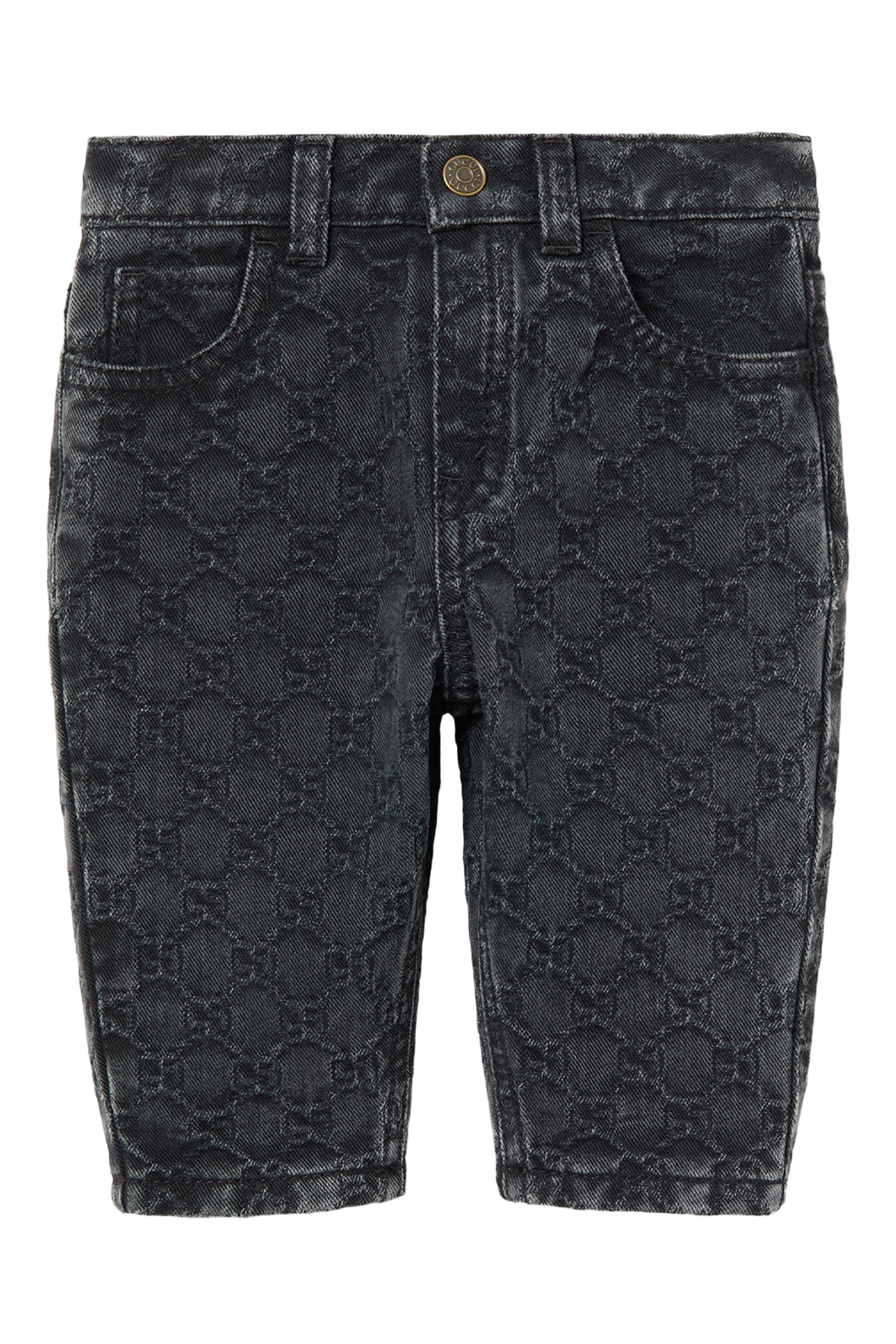 Kids GG Denim Jacquard Pants