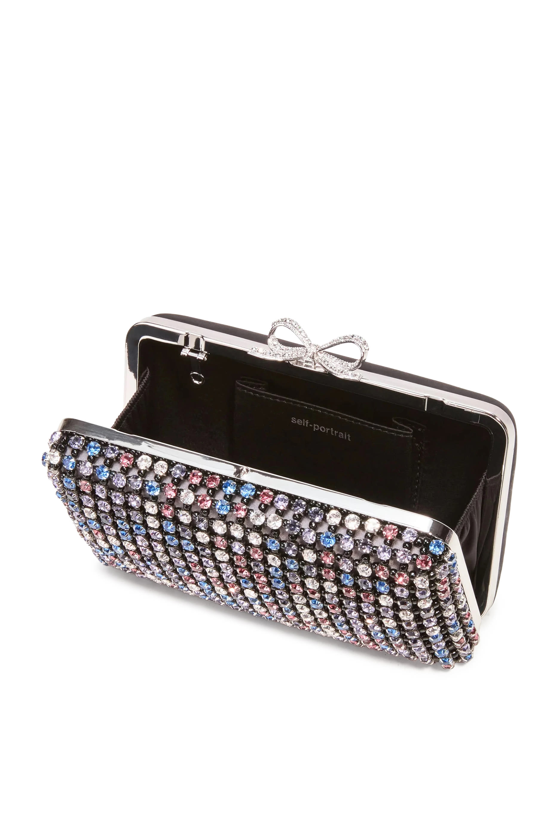 Multi Crystal Chainmail Clutch