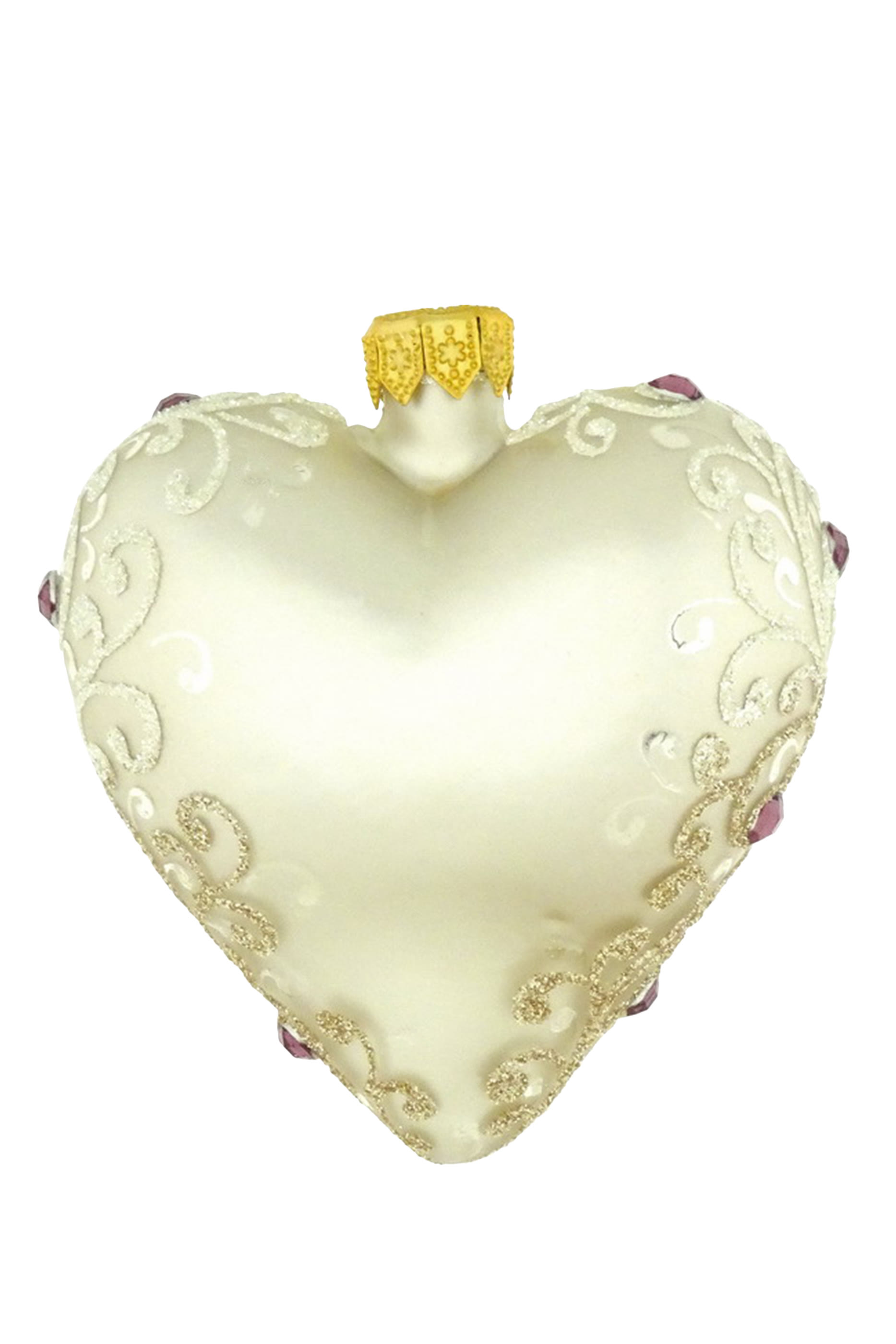 Glass Heart Ornament