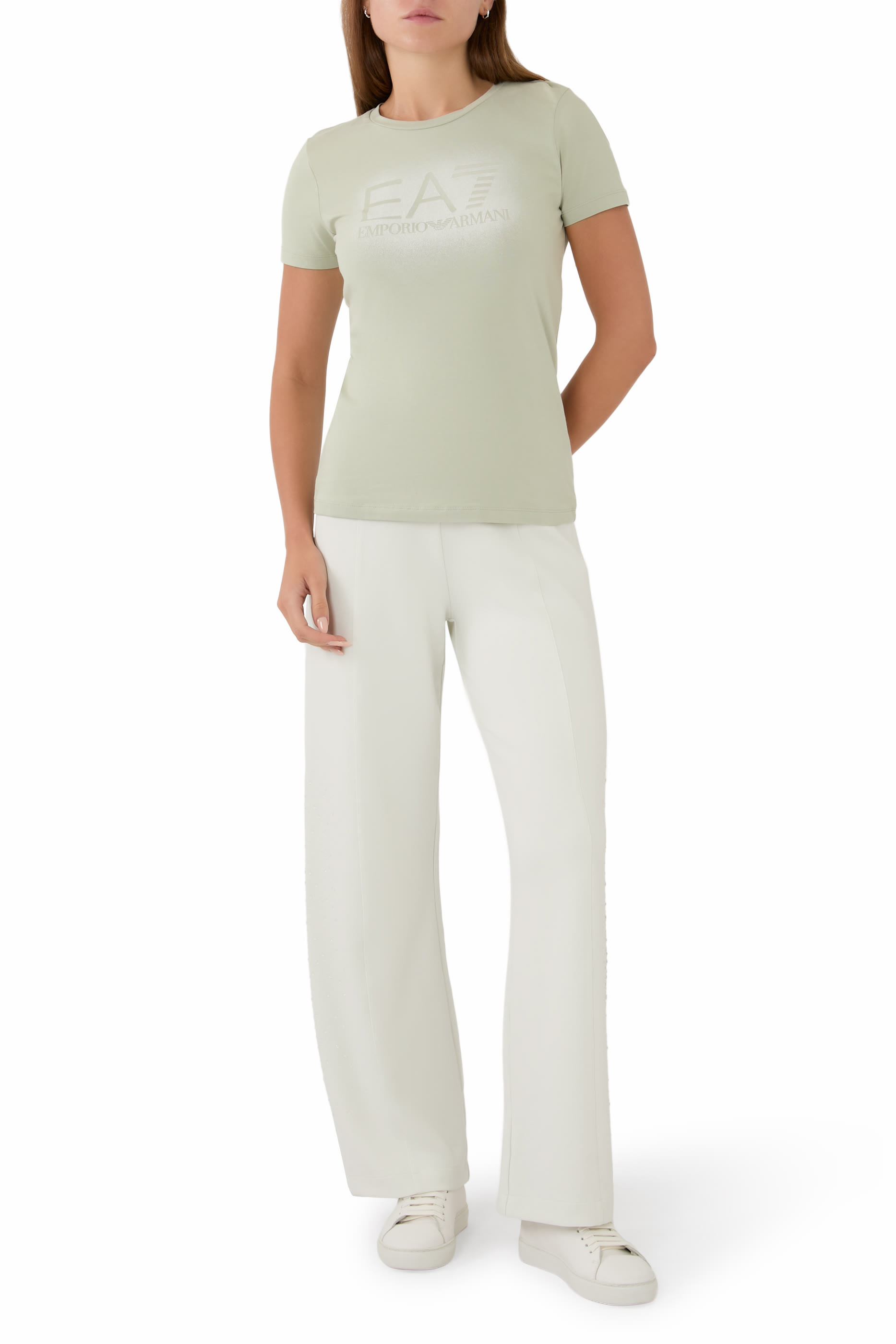 Metallic Graphic Logo T-Shirt