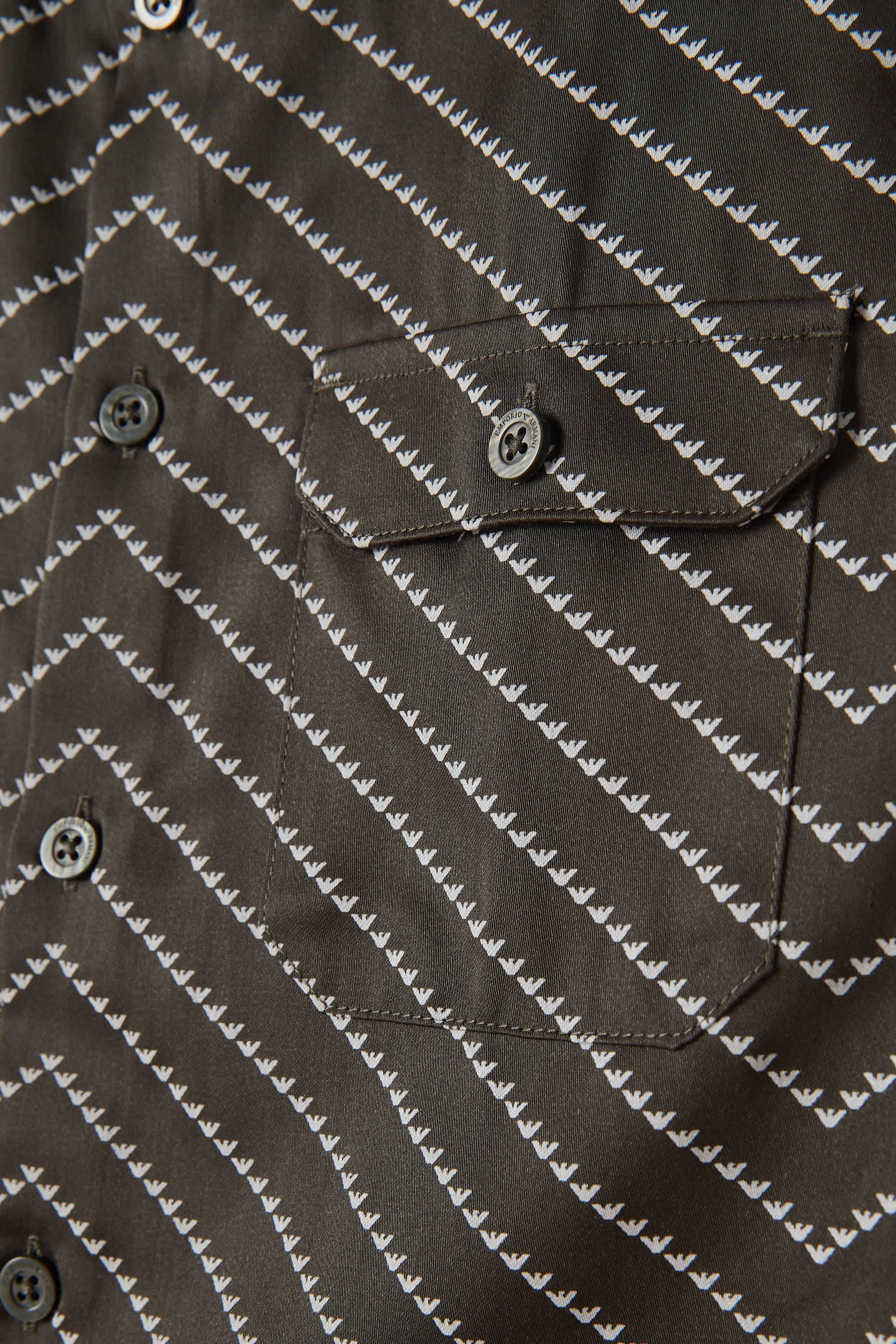 Diagional Marco Strip Effect Shirt 