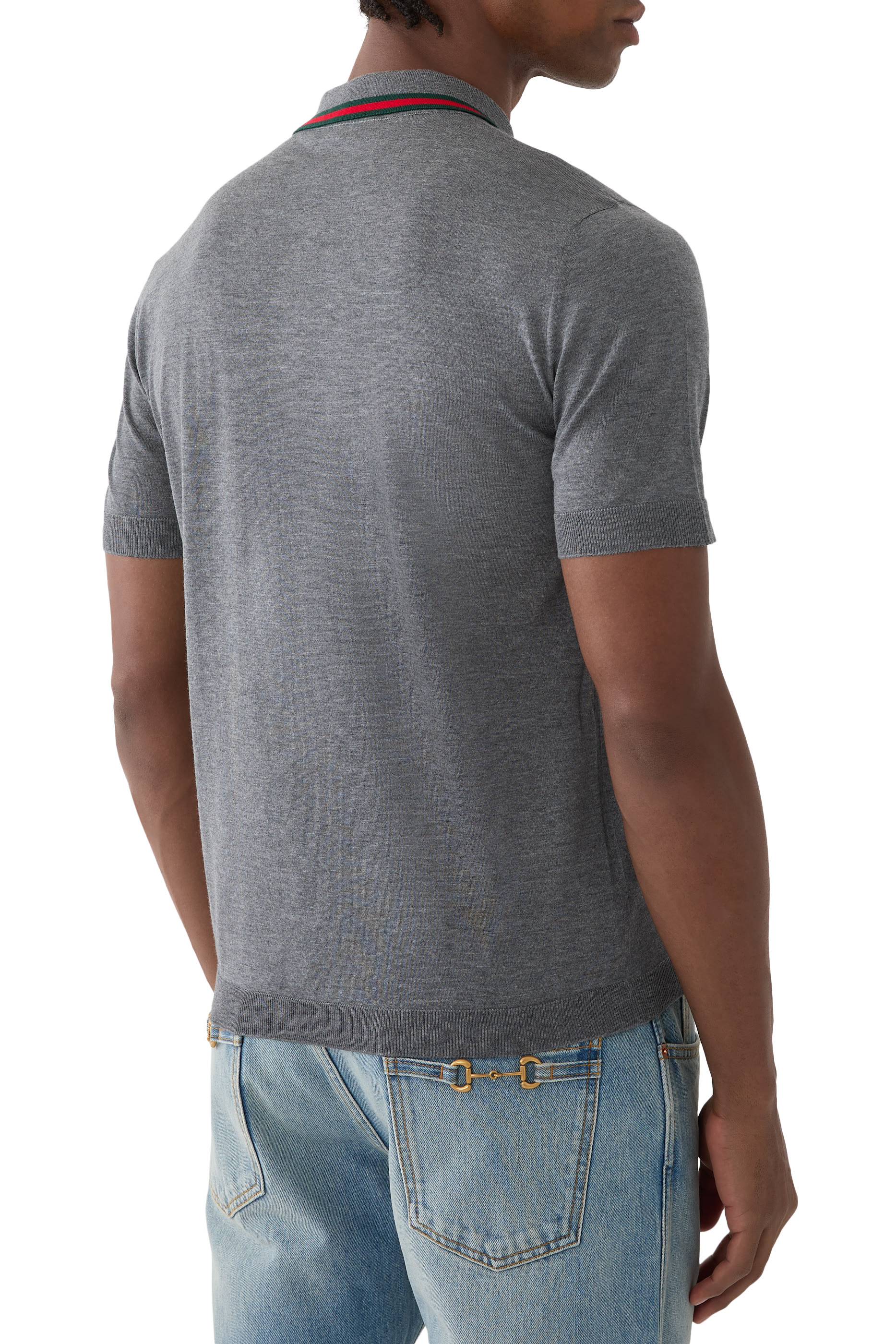 Wool Knit Polo Shirt 