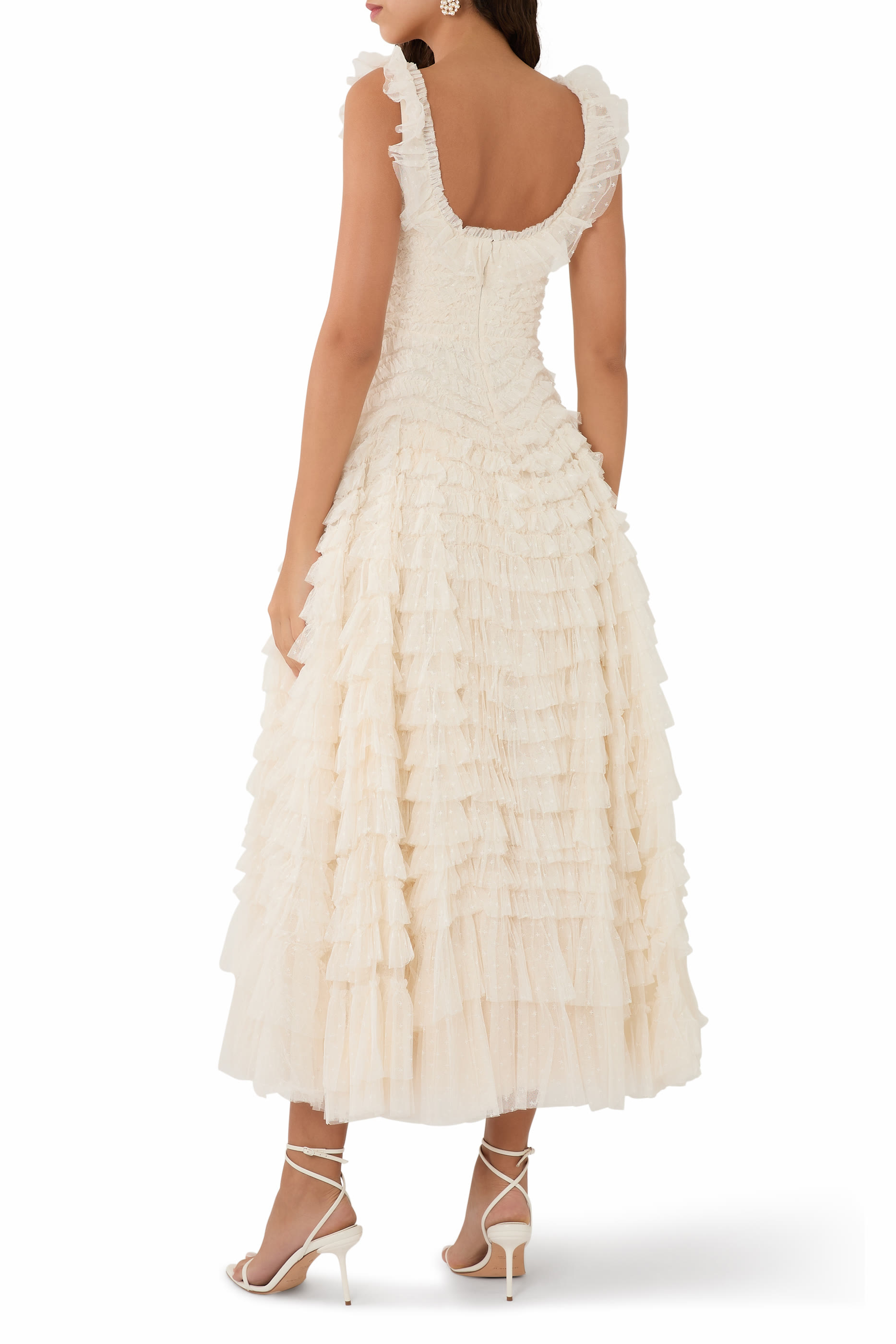 Hattie Scoop Neck Ankle Gown