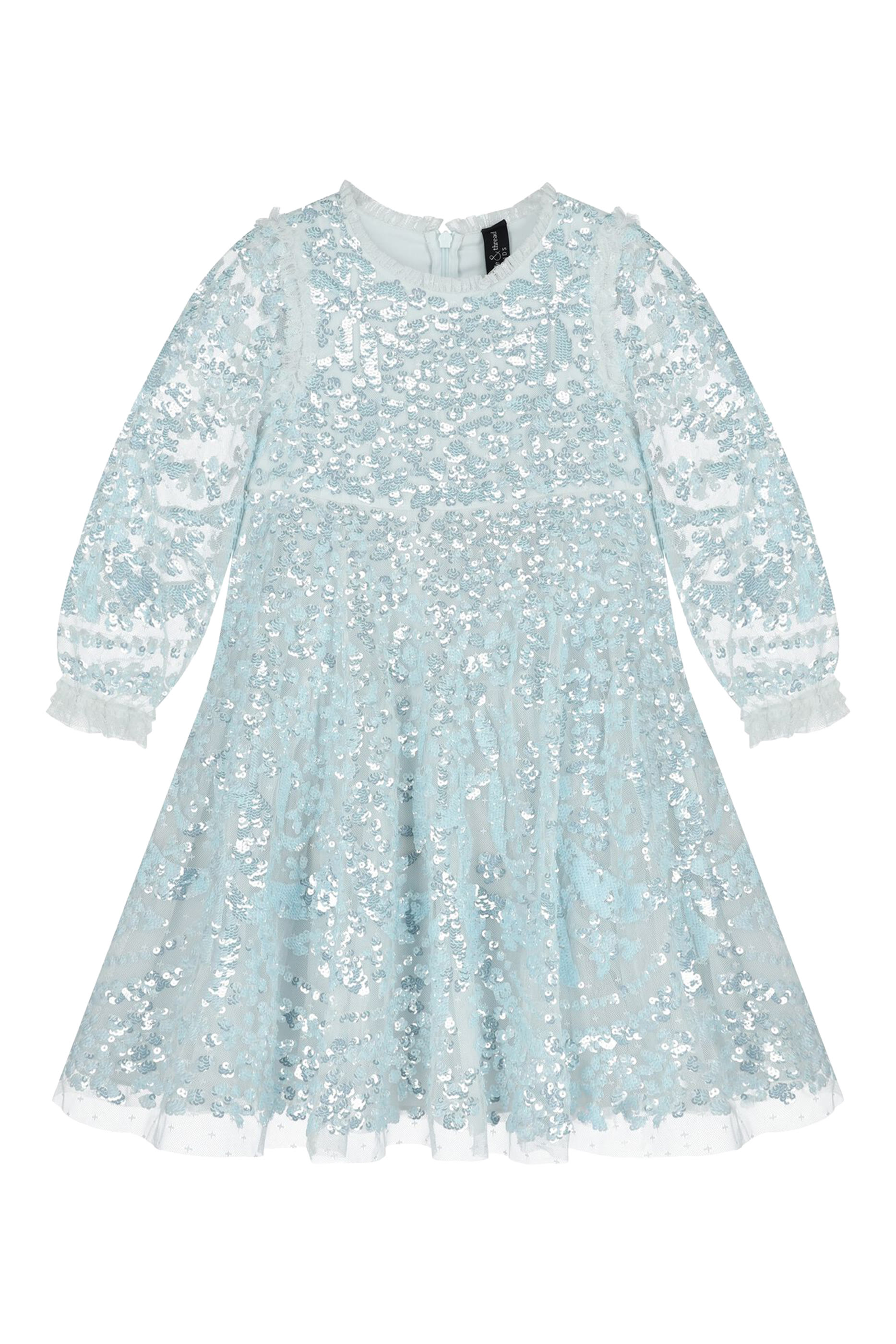 Kids Sequin Embellished Dress
