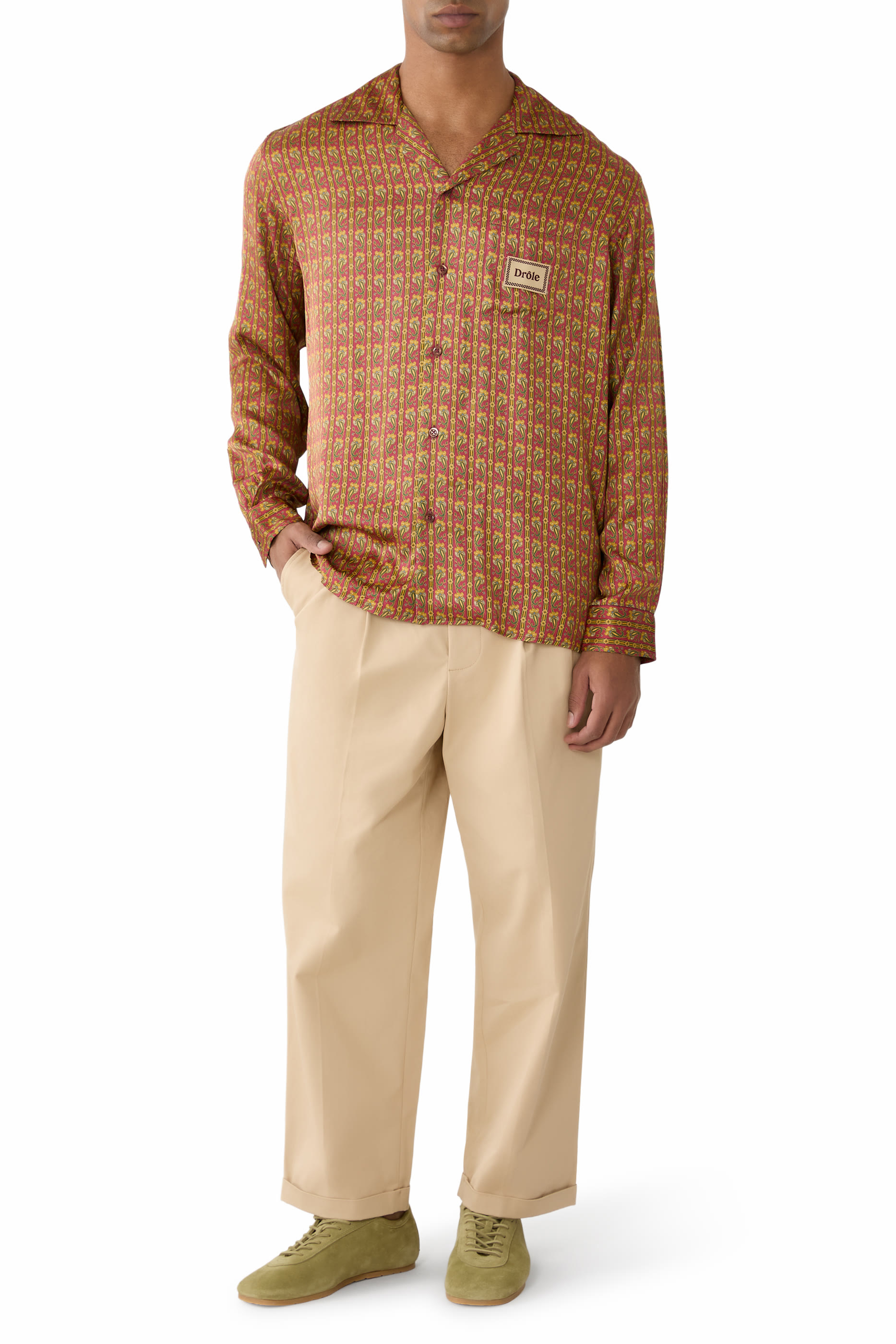 Cropped Cotton Pants