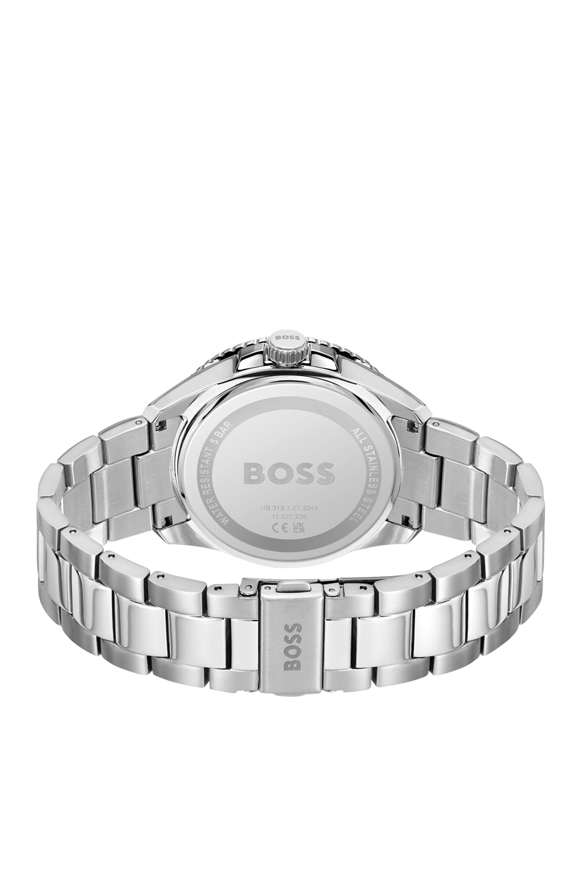 Stainless Watch with Rotating Bezel