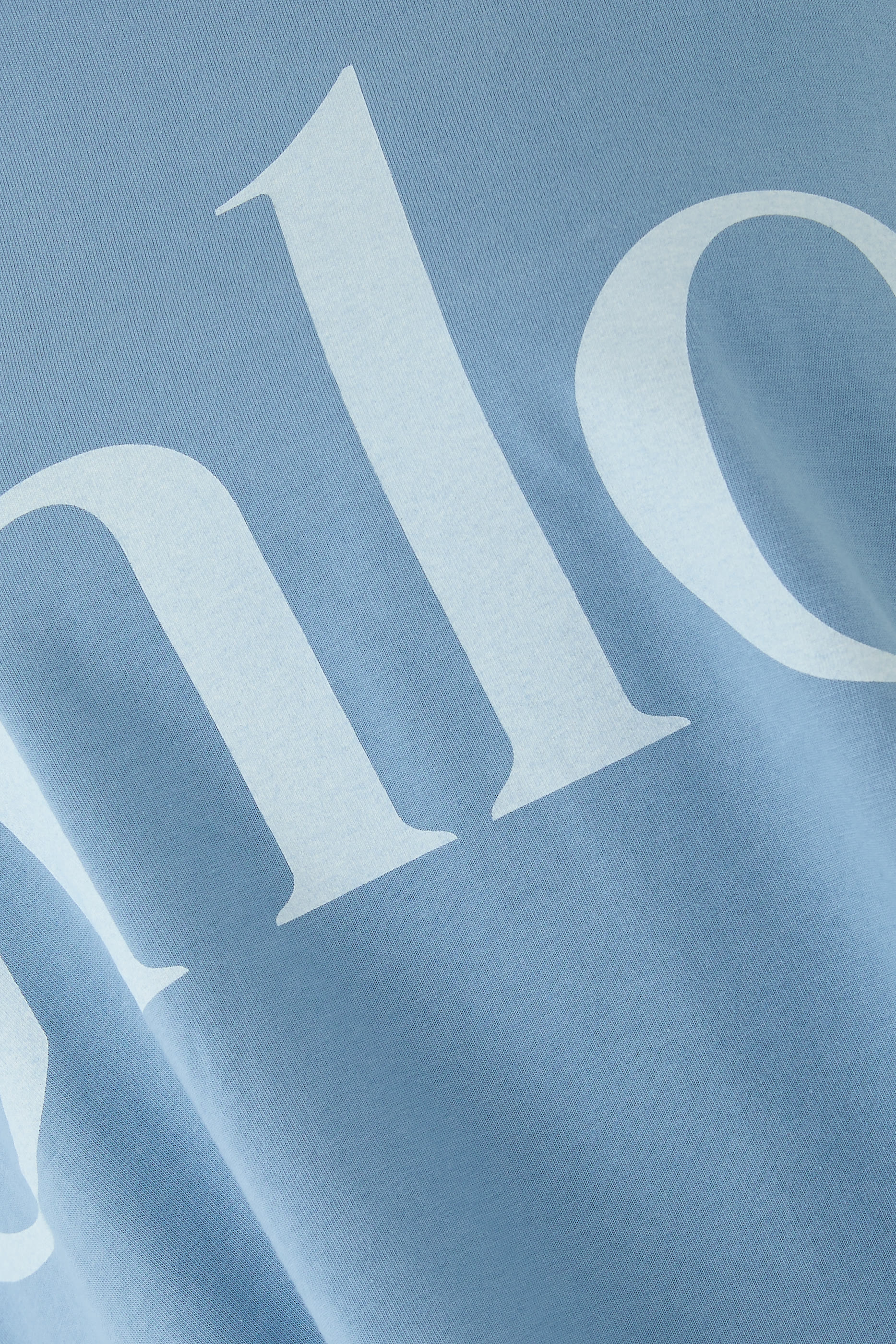 Cropped Boxy Logo T-Shirt in Cotton Jersey 