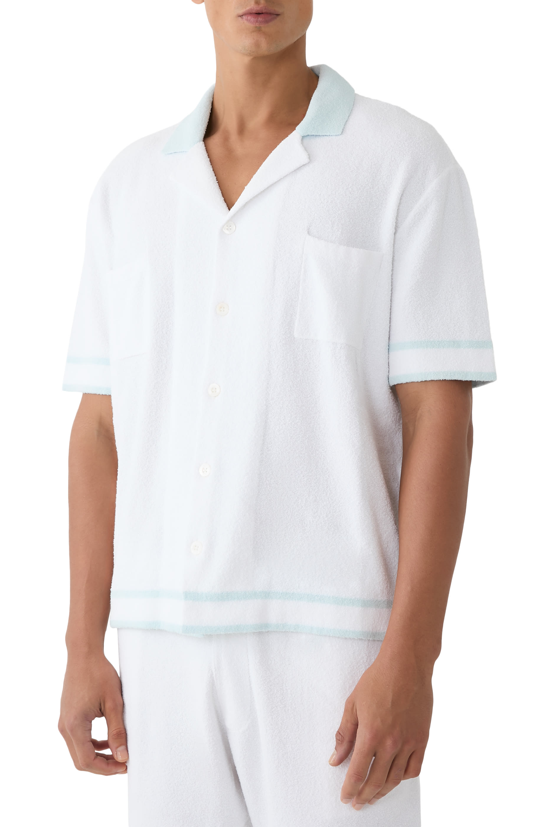 Armando Cotton Boucle Knit Shirt