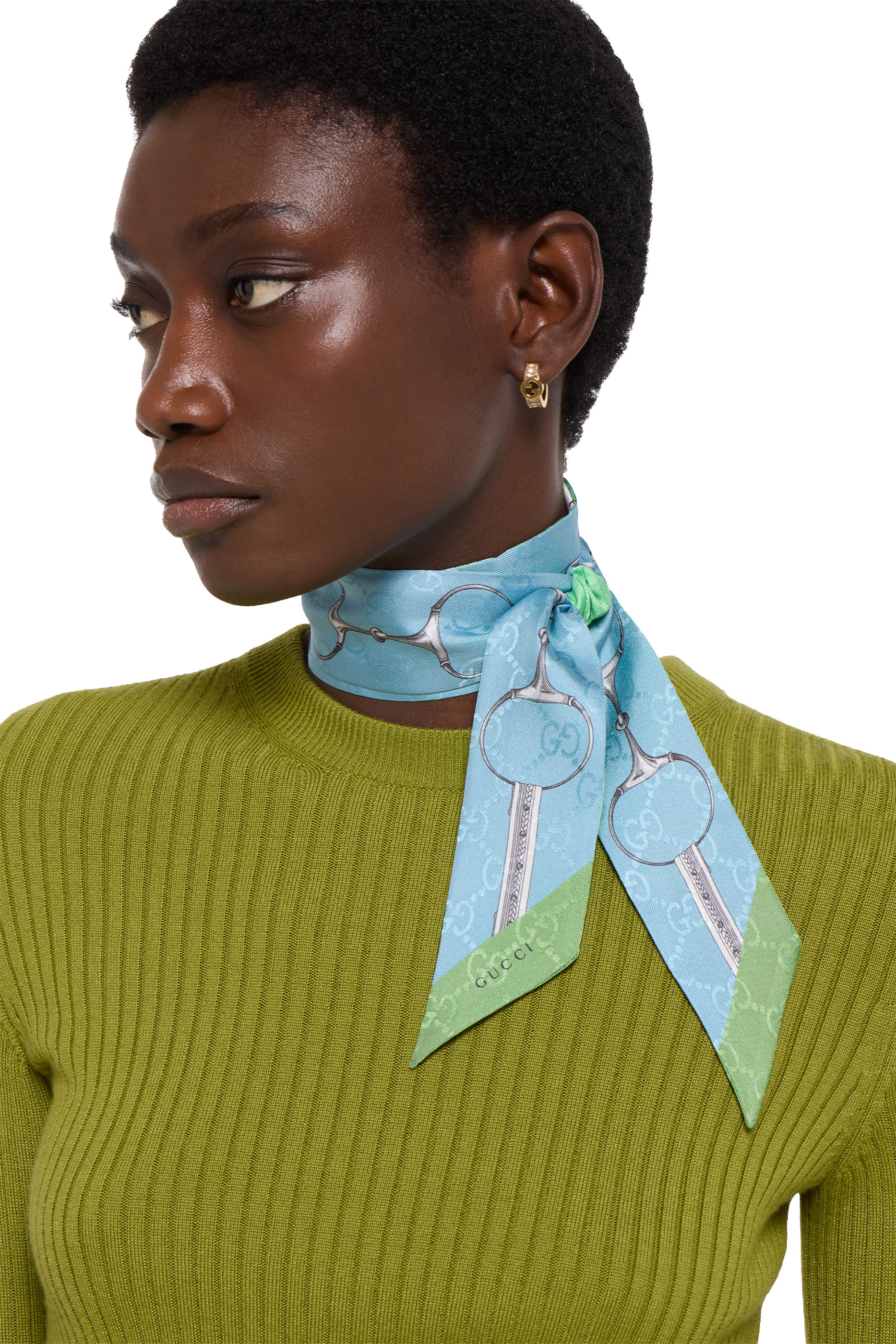  GG Flora Print Ribbon