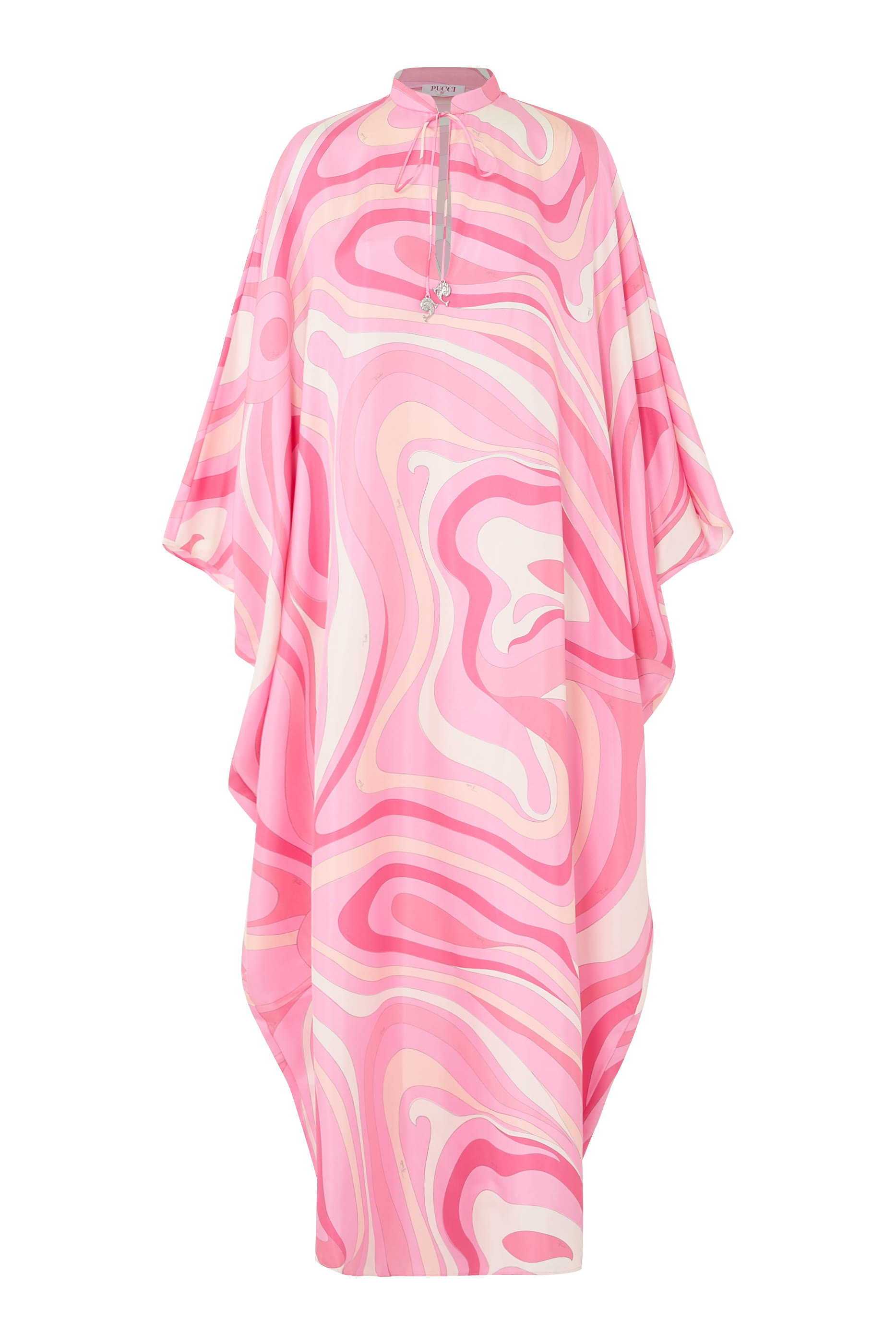 Marmo Print Silk Kaftan