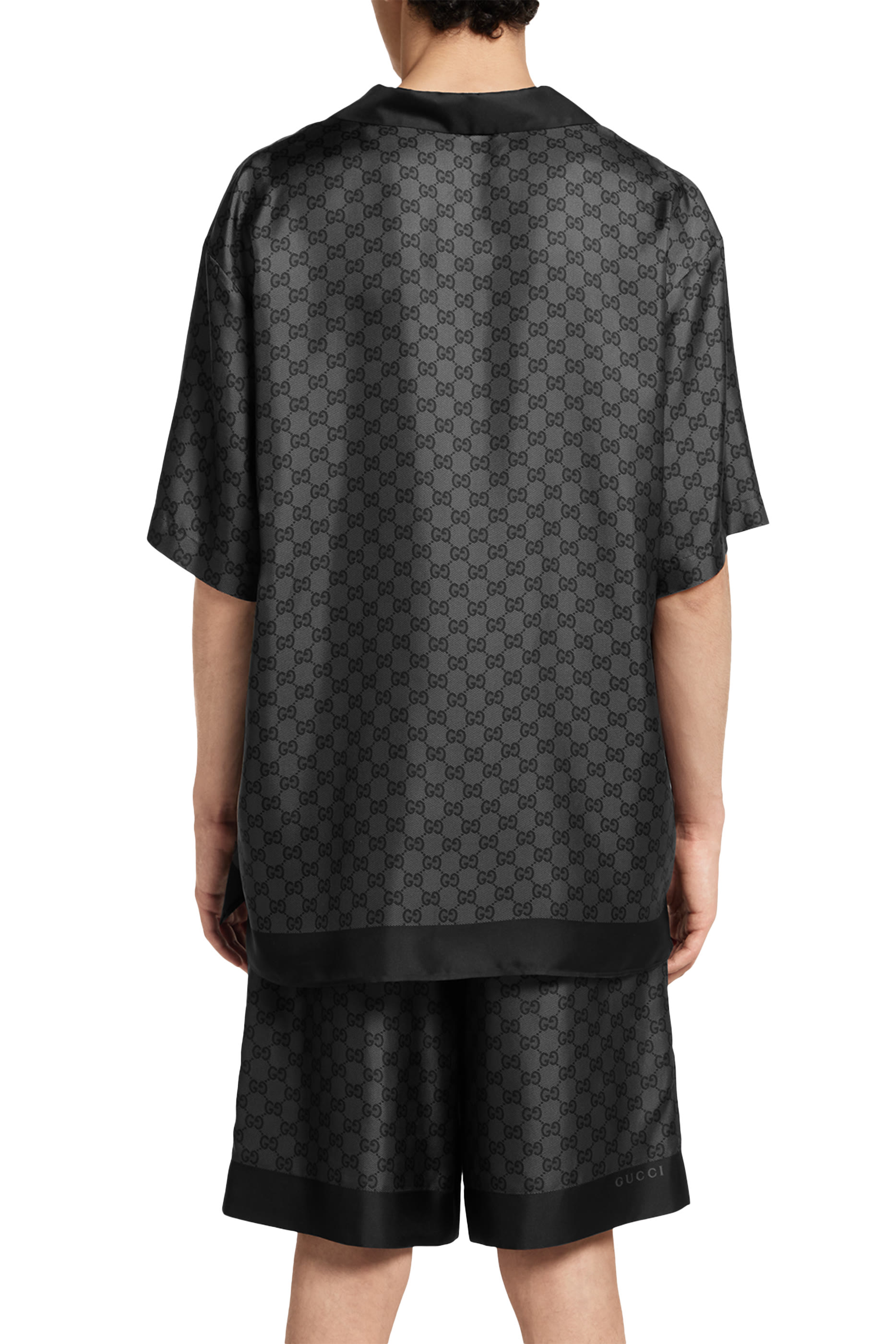 Silk Twill Bowling Shirt 