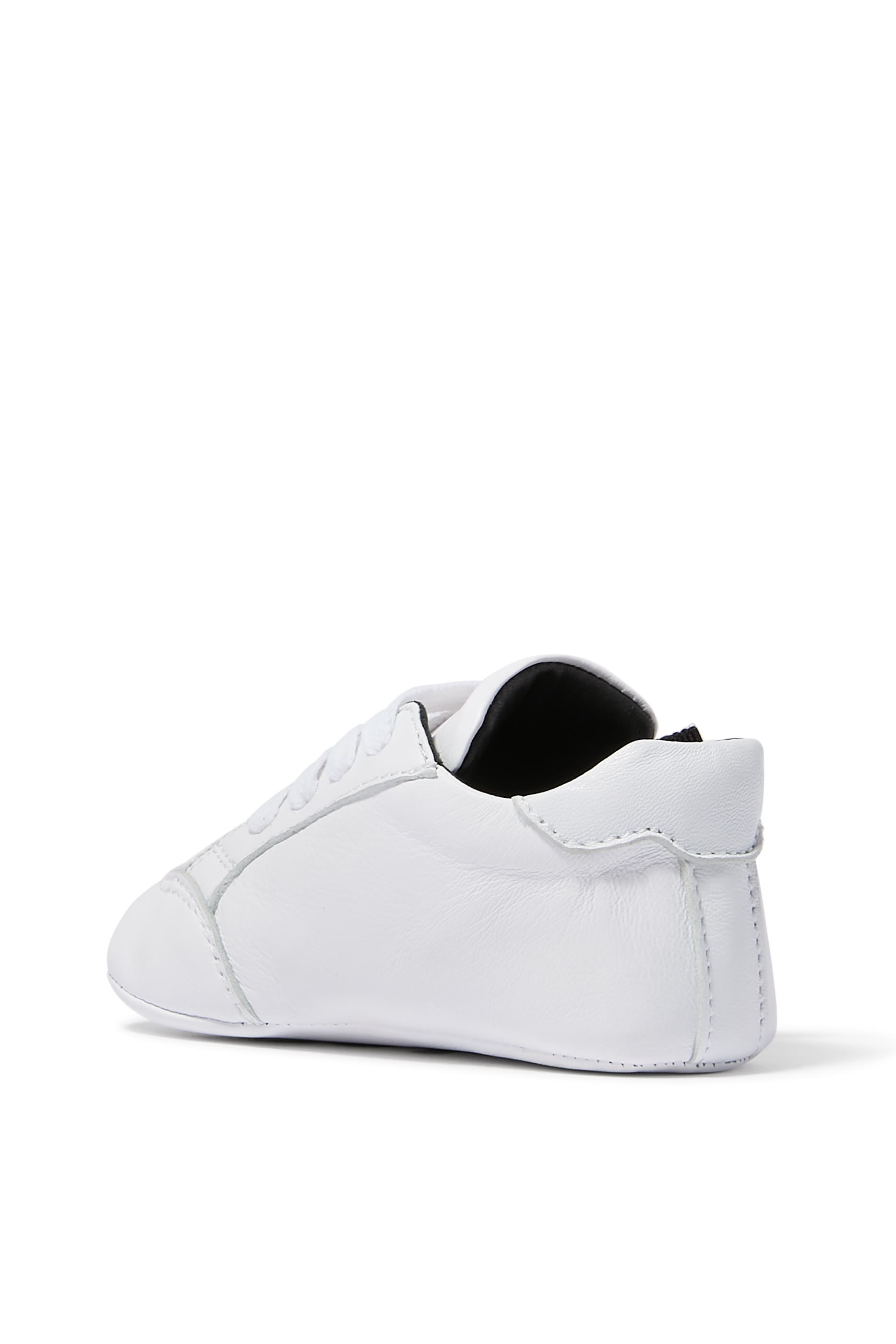 Kids Heart Leather Ballerina Sneakers
