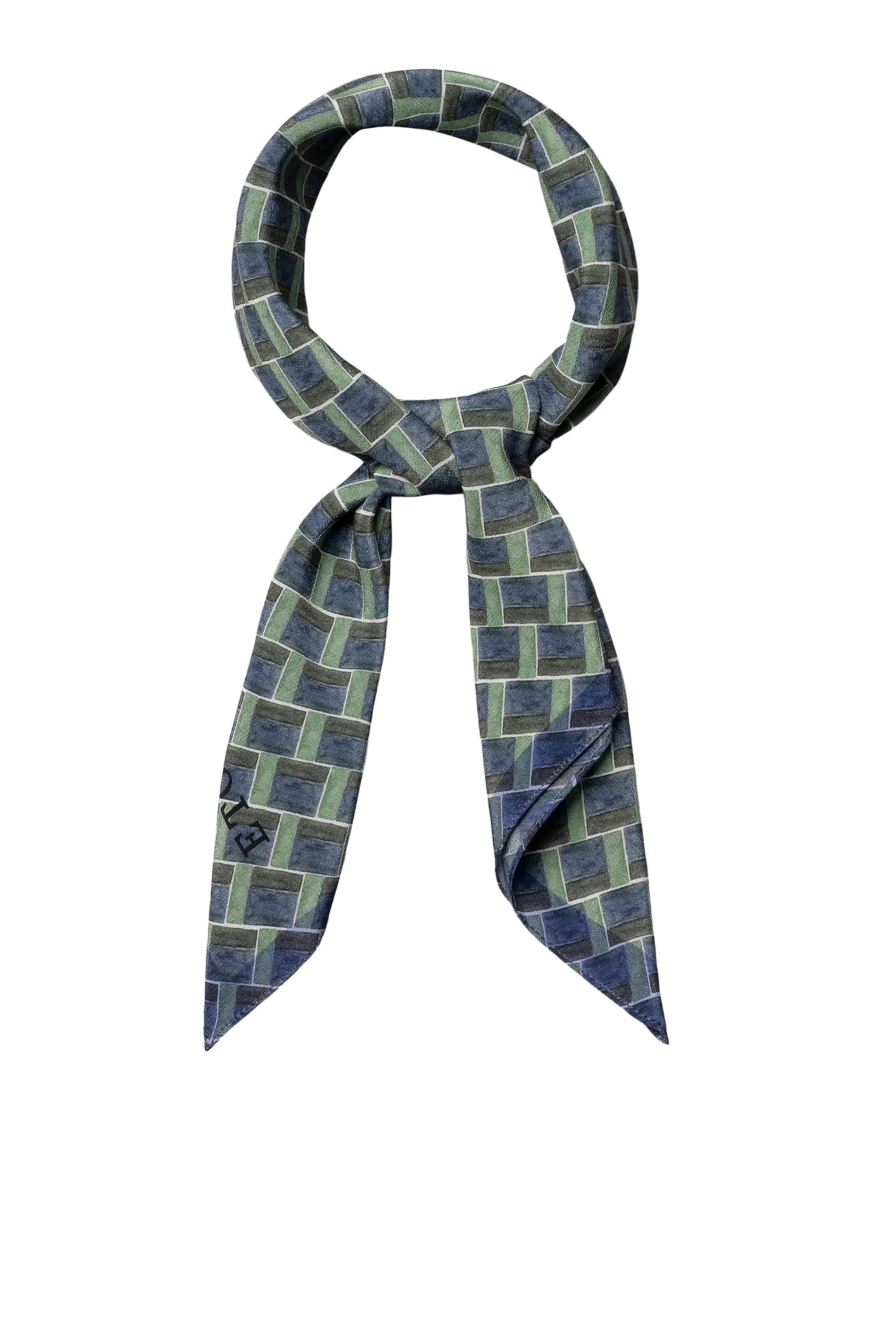 Geometrical Silk Bandana