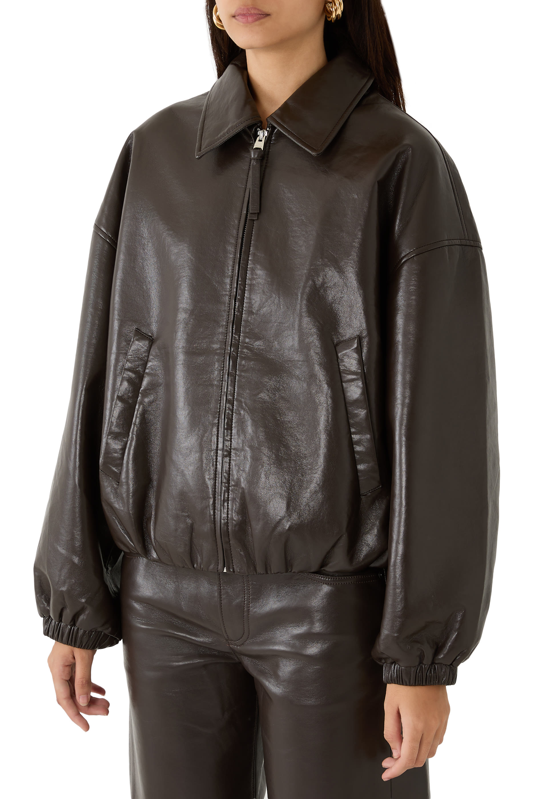 Bubble Hem Bomber Jacket
