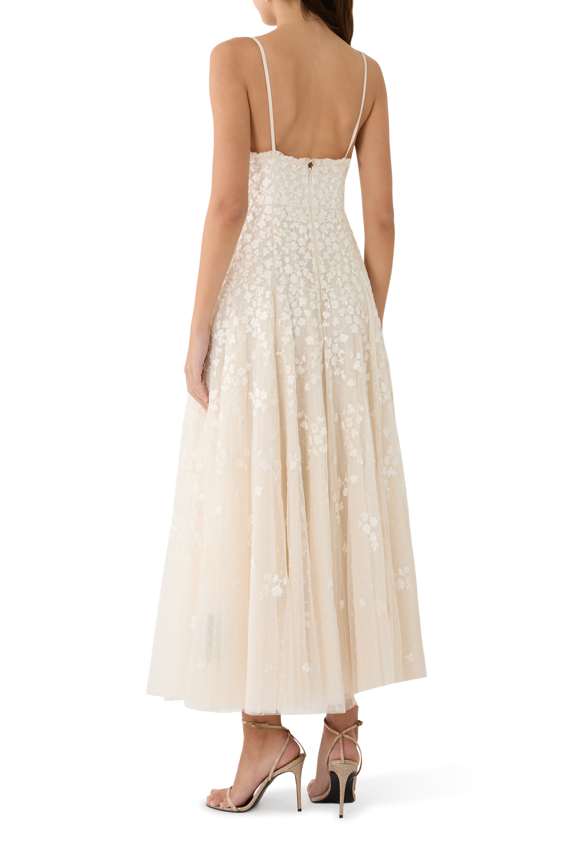 Scatter Blossom Cami Ankle Gown