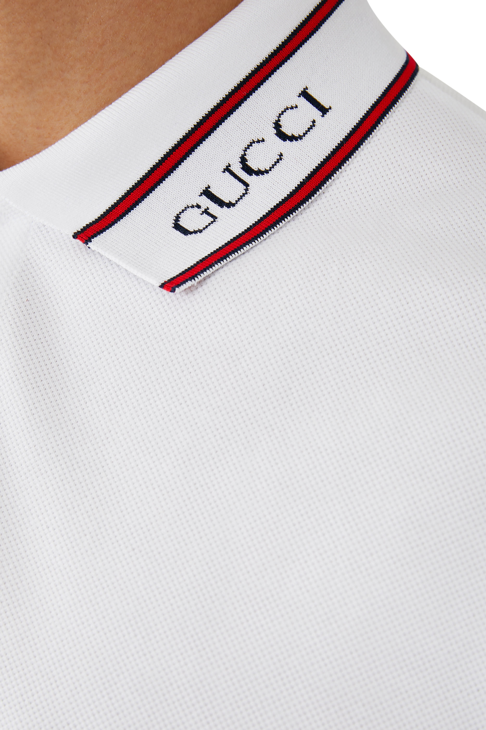 Cotton Piquet Polo Shirt with Web