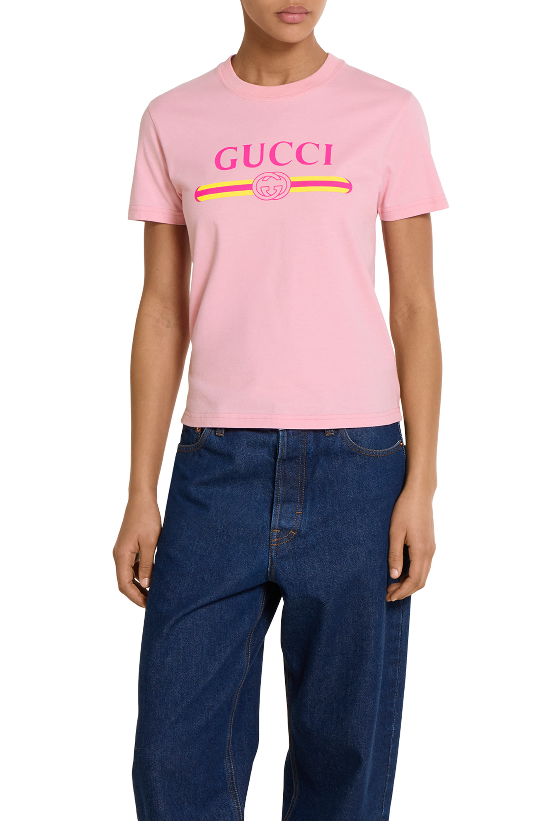 Logo Print Cotton Jersey T-Shirt 