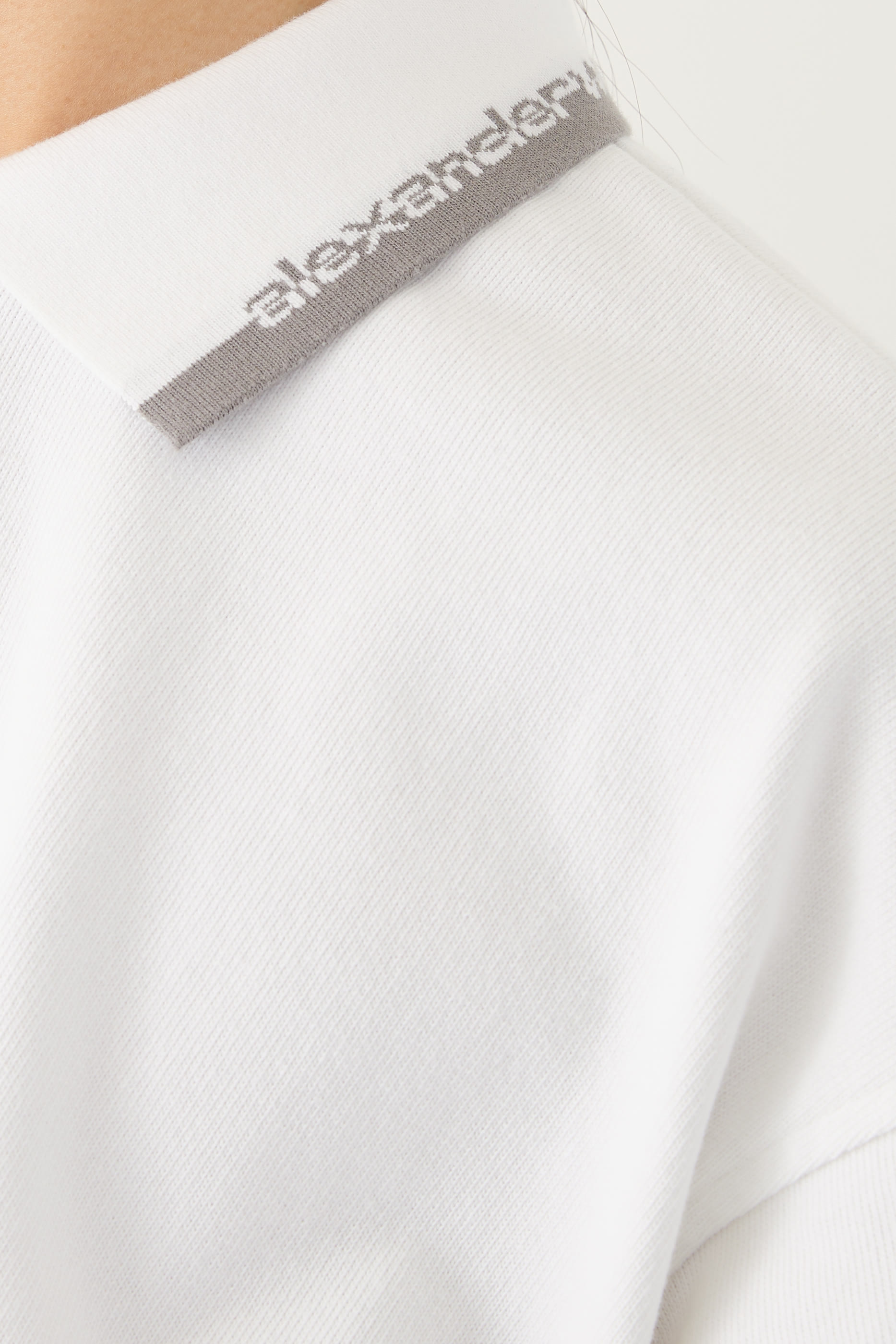 Cropped Cinched Cotton Polo